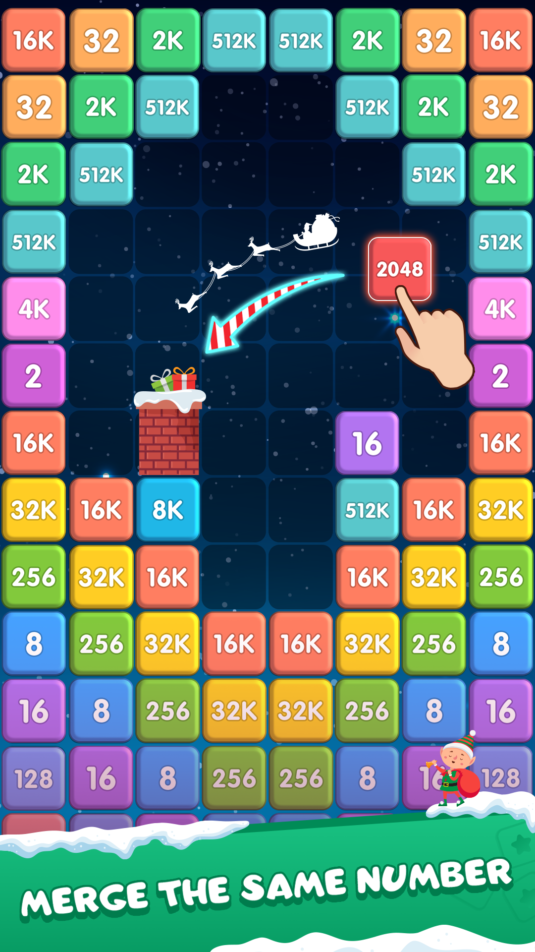 اسکرین شات 2 بازی Merge Block: 2048 Puzzle
