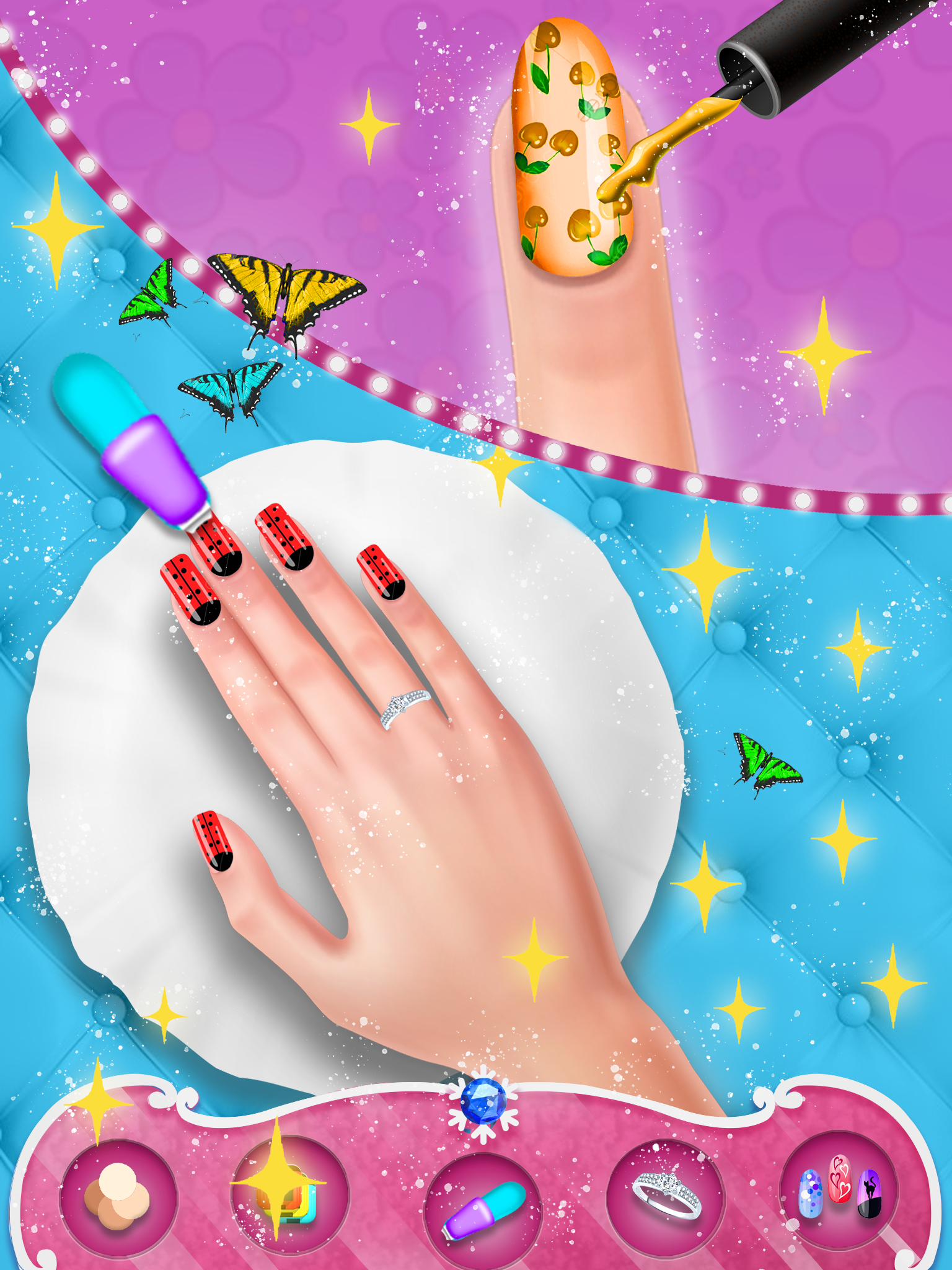 اسکرین شات 2 بازی Fashion Nail Polish Salon Game
