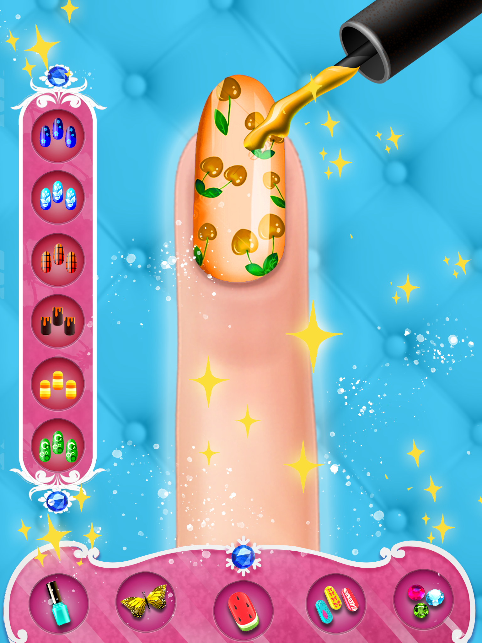 اسکرین شات 1 بازی Fashion Nail Polish Salon Game