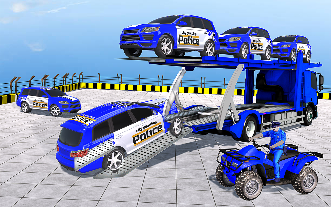 اسکرین شات 6 برنامه Police Truck Driving Games