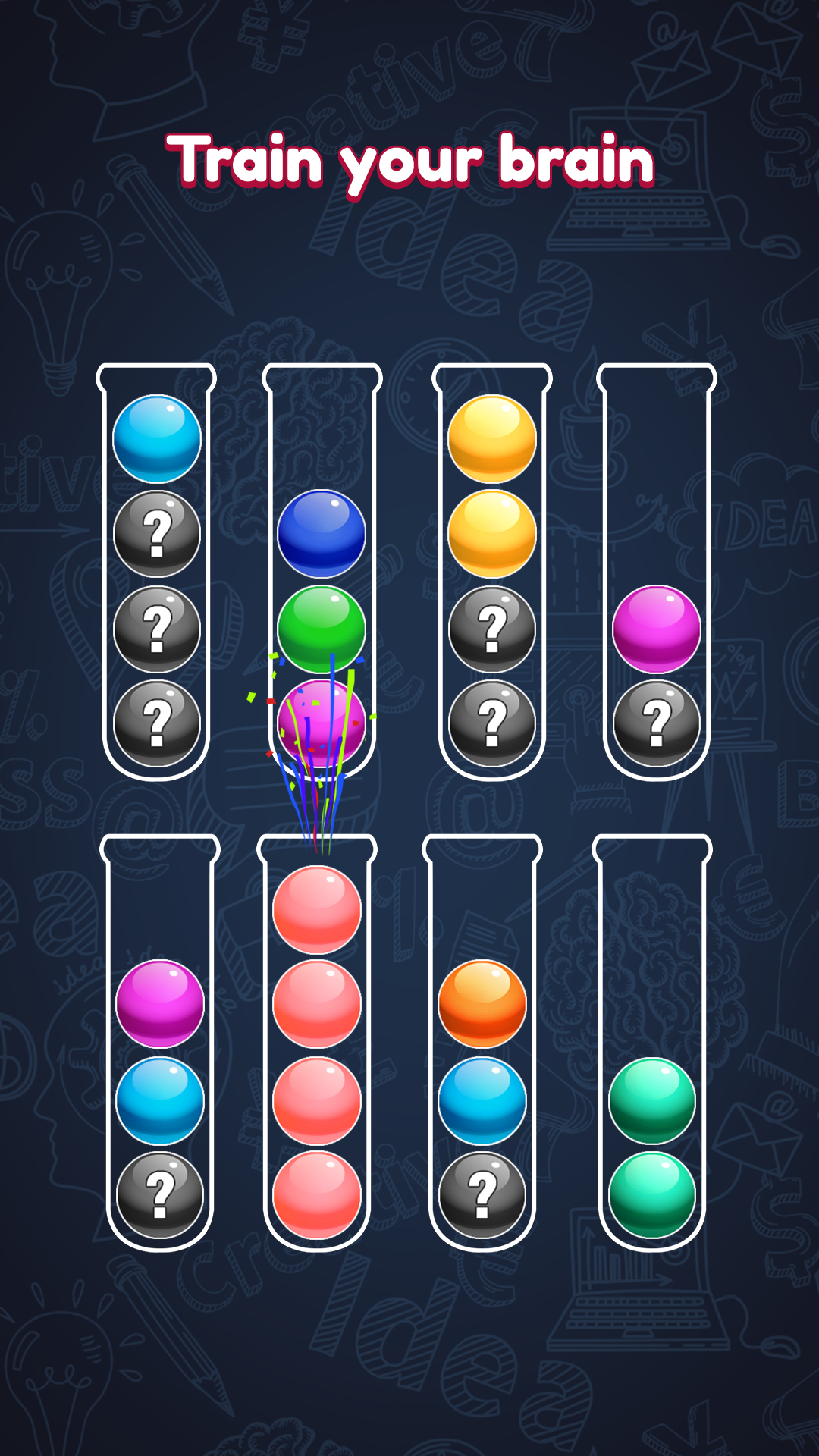 اسکرین شات 3 بازی Ball Sort: Color Sorting Games