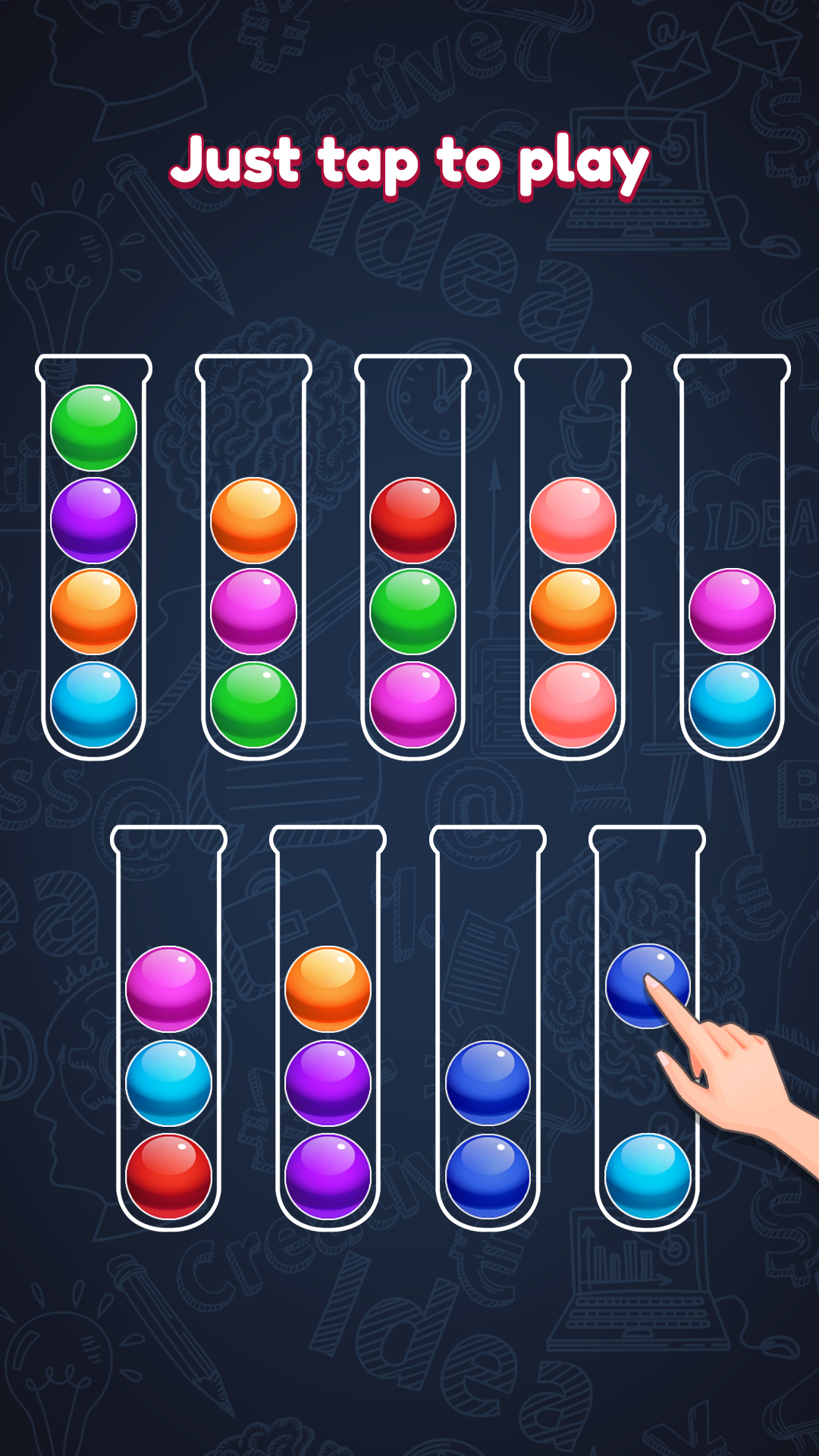 اسکرین شات 1 بازی Ball Sort: Color Sorting Games