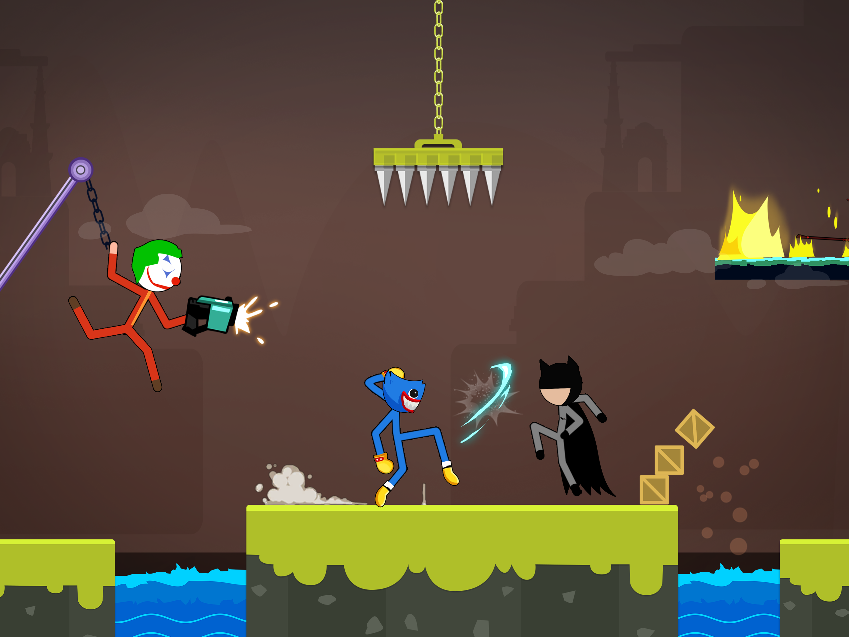اسکرین شات 3 بازی Poppy Stickman Supreme Battle