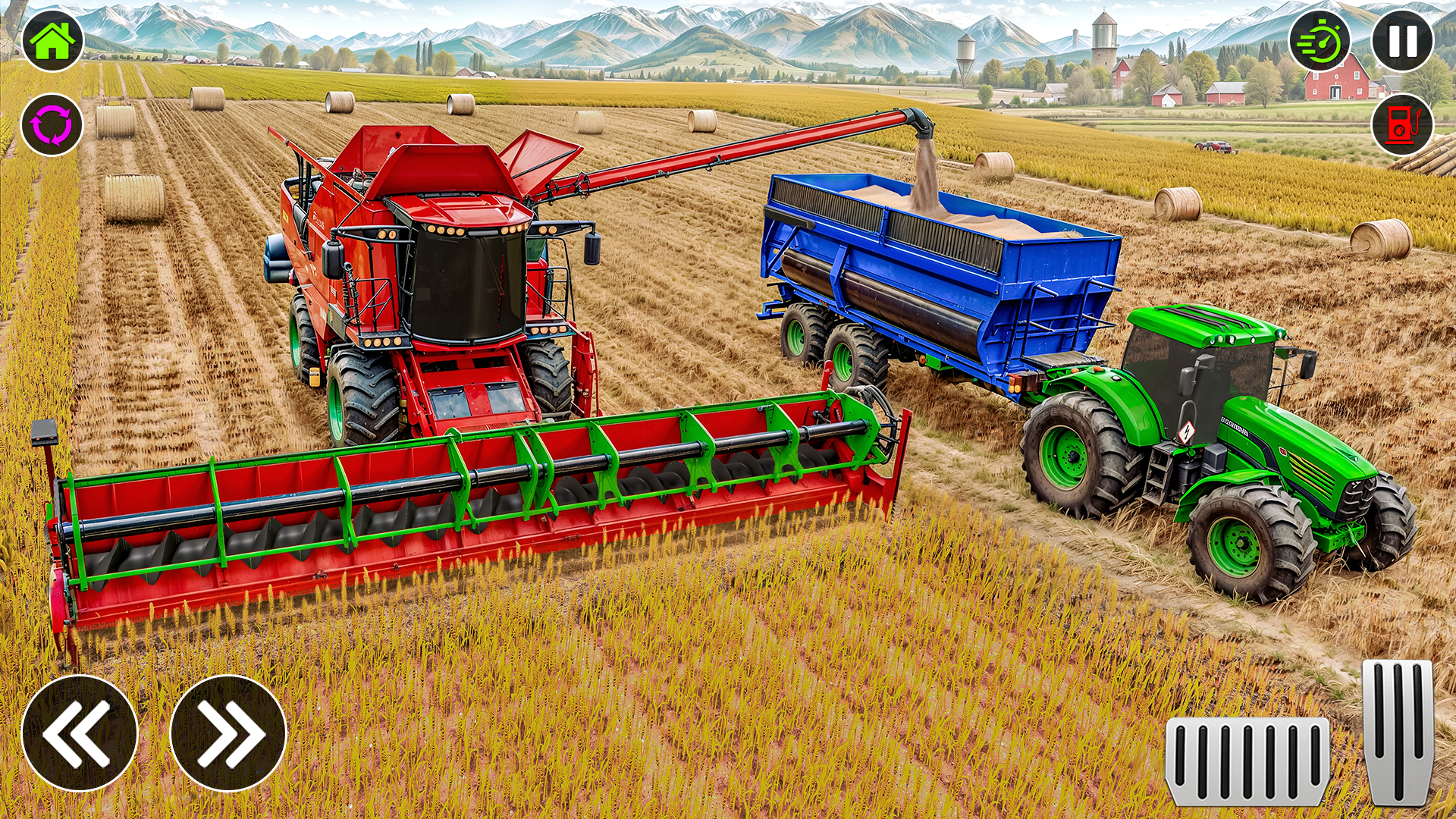 اسکرین شات 1 برنامه Tractor Game Tractor wala game
