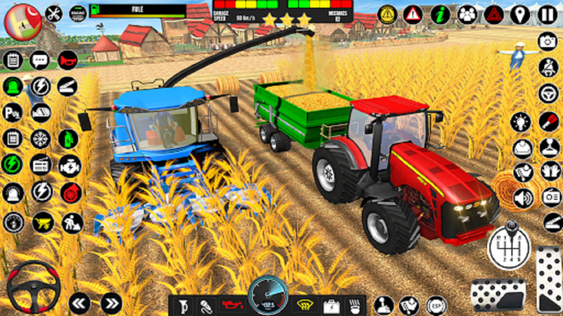 اسکرین شات 4 برنامه Indian Tractor Driving Game 3D