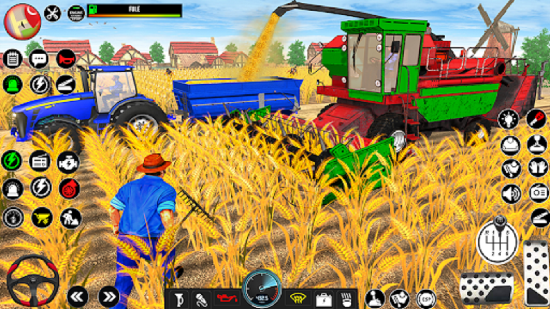 اسکرین شات 5 برنامه Indian Tractor Driving Game 3D