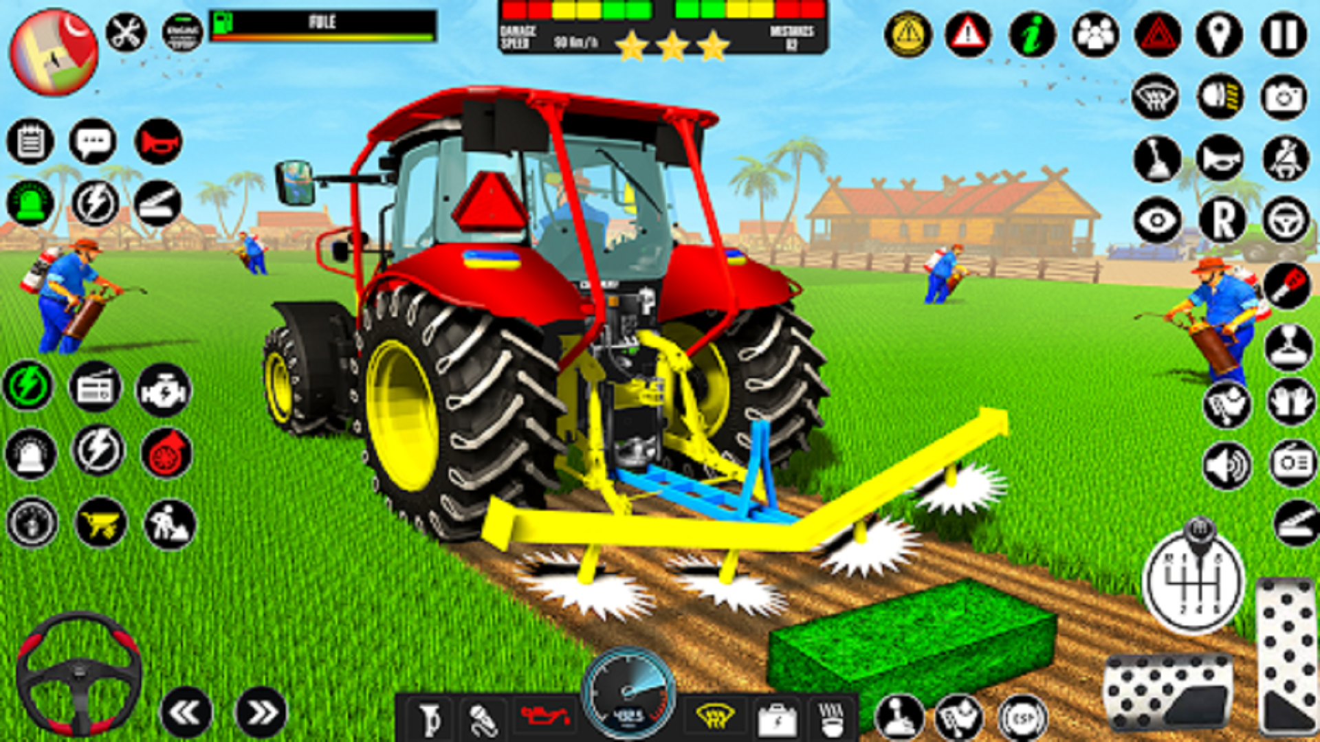اسکرین شات 6 برنامه Indian Tractor Driving Game 3D