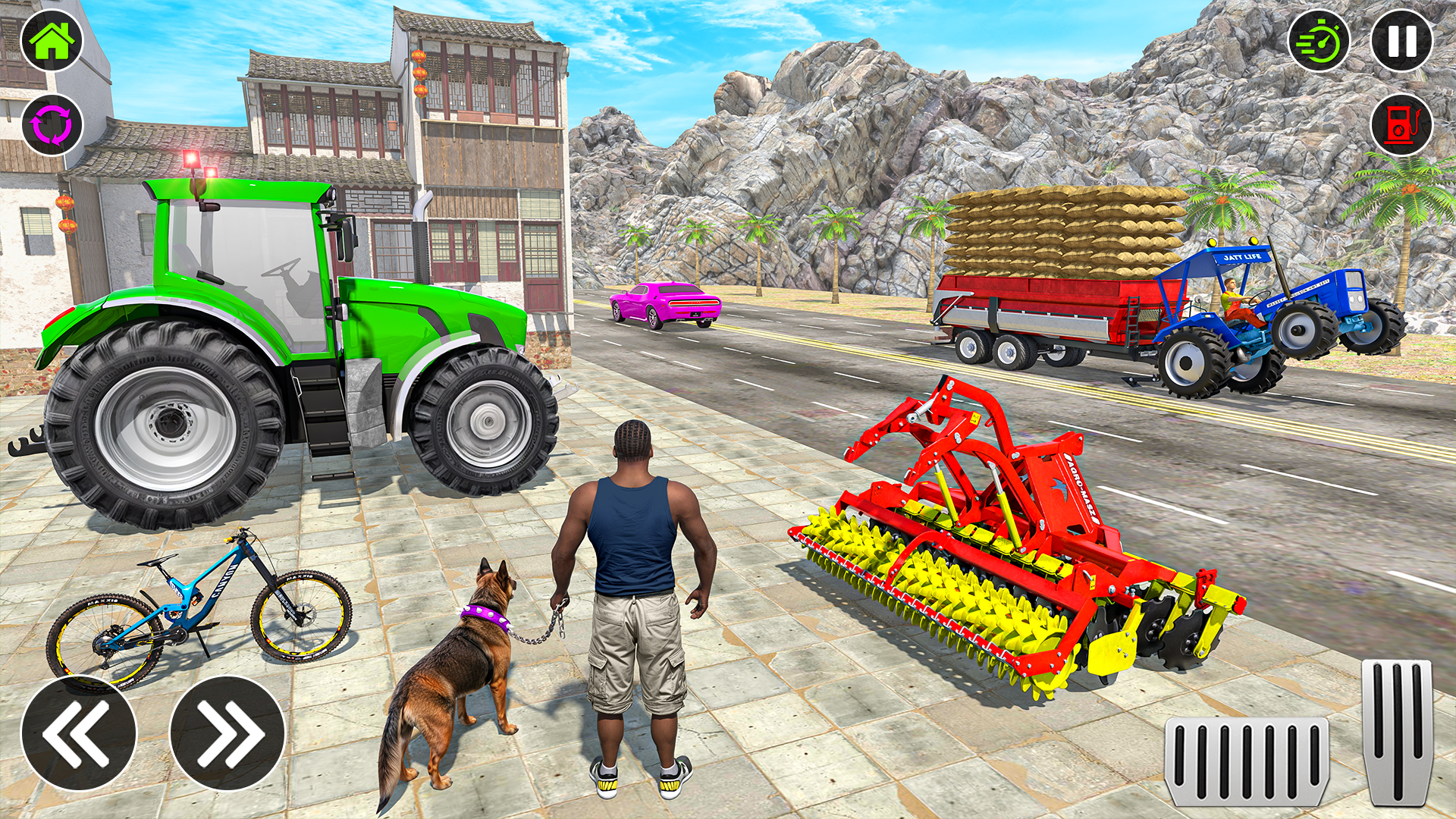 اسکرین شات 2 برنامه Tractor Game Tractor wala game