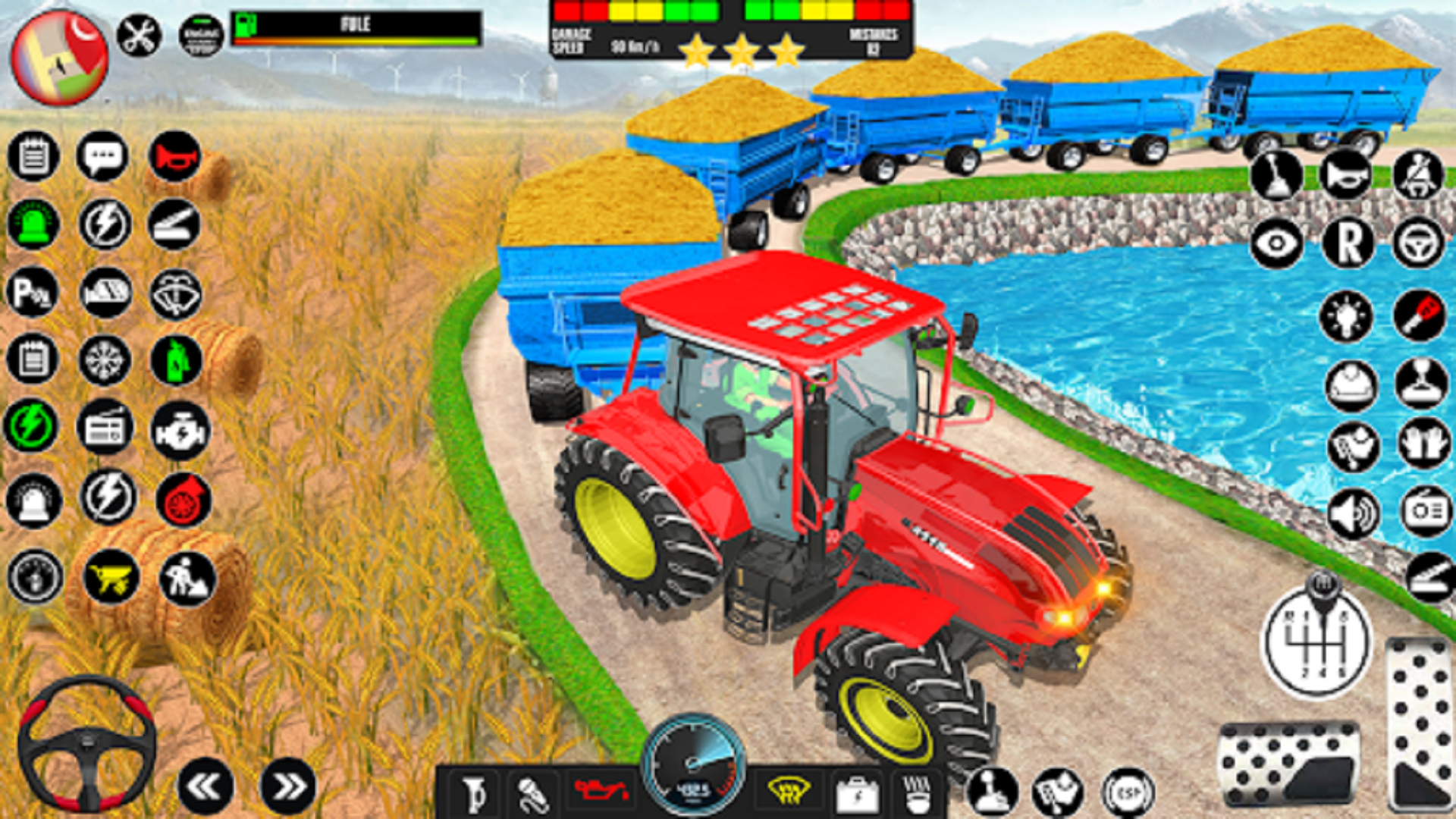 اسکرین شات 7 برنامه Indian Tractor Driving Game 3D