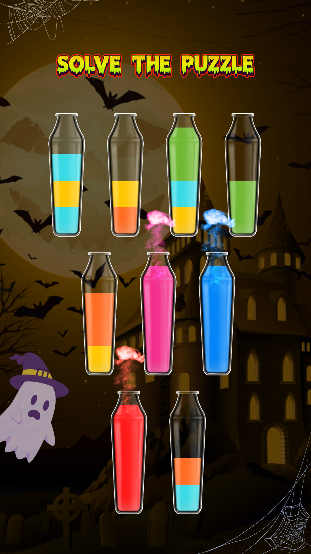 اسکرین شات 3 بازی Water Sort: Color Sorting Game