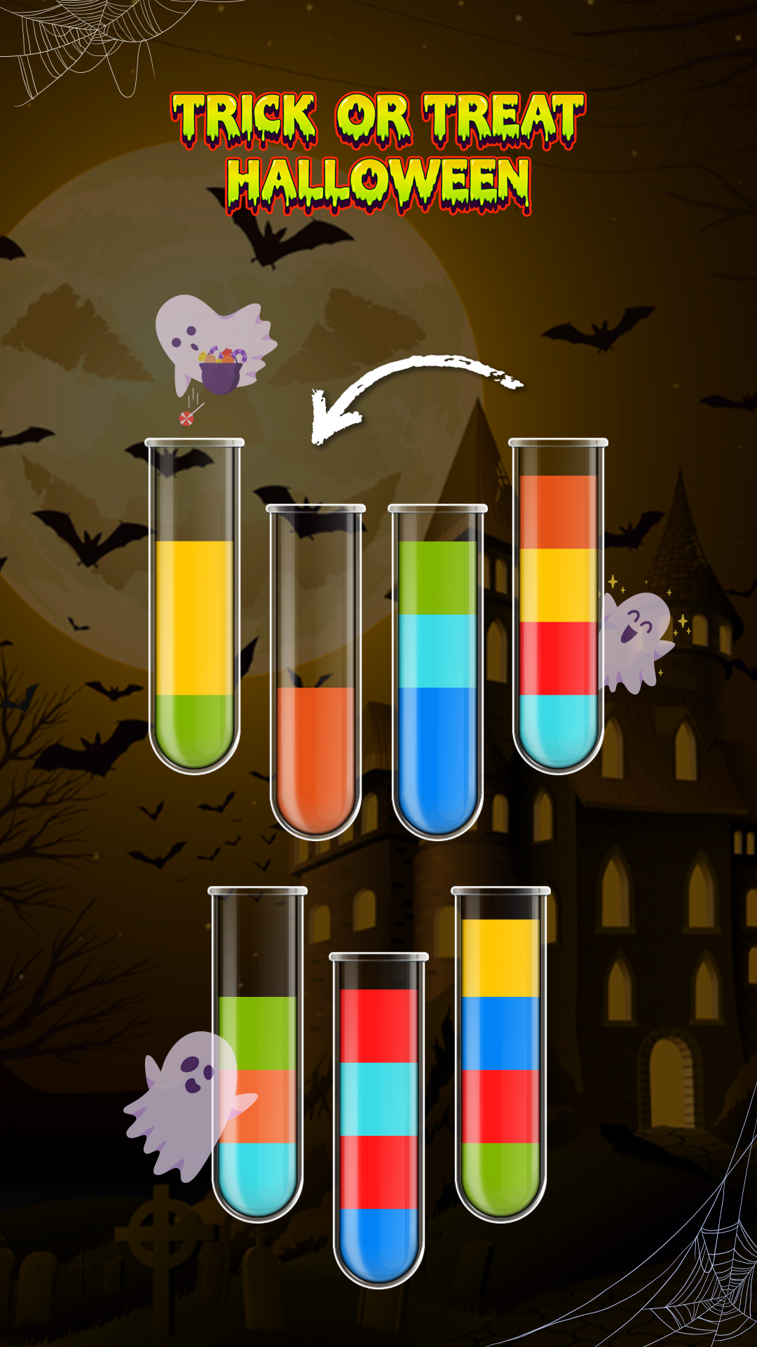 اسکرین شات 1 بازی Water Sort: Color Sorting Game