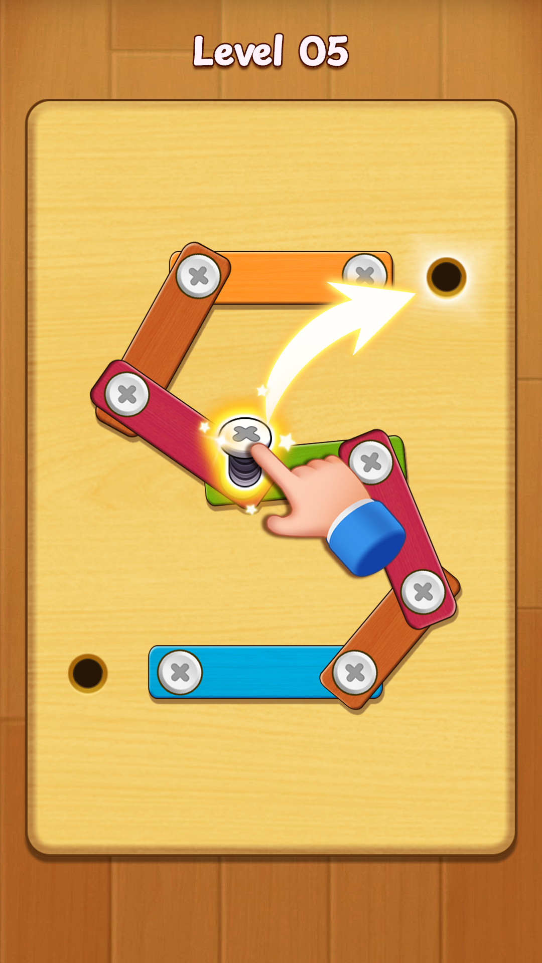 اسکرین شات 1 بازی Nuts & Bolts: Unscrewing Wood