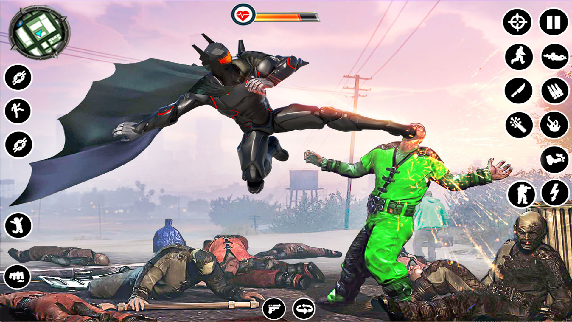 اسکرین شات 3 بازی Bat Superhero Man Hero Games