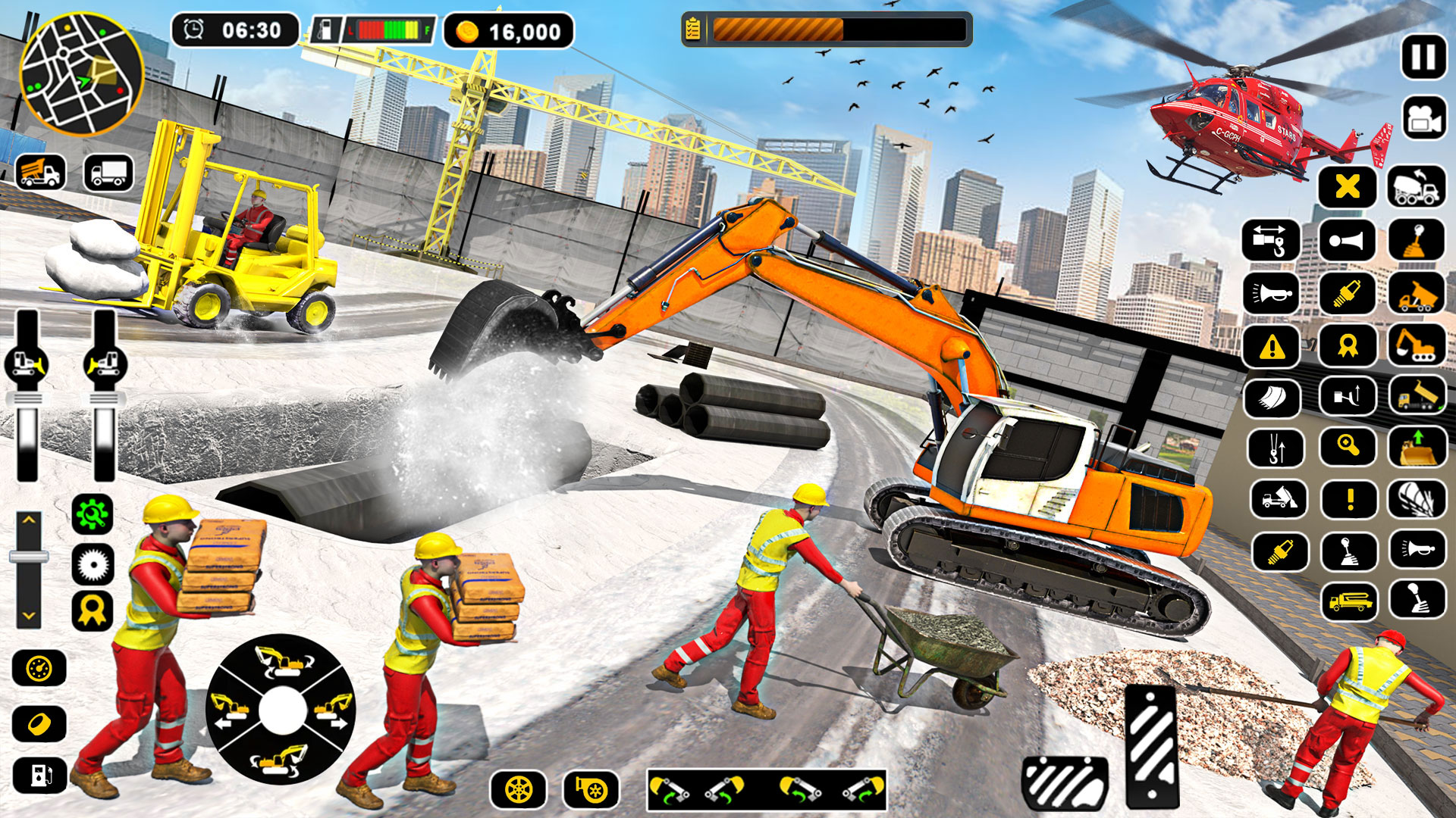 اسکرین شات 2 برنامه Grand Excavator Simulator Game