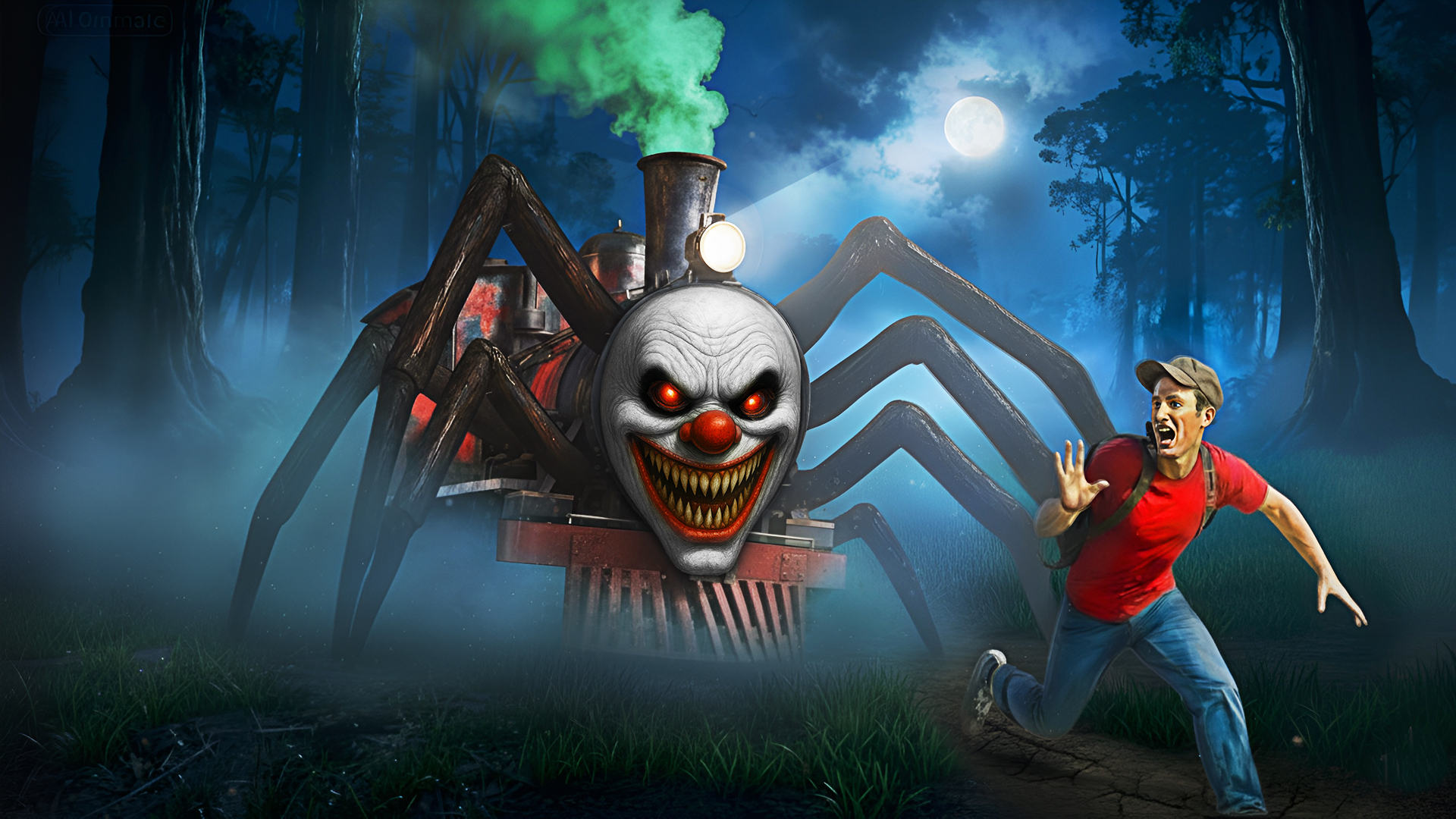 اسکرین شات 3 بازی Scary Spider Train Adventure