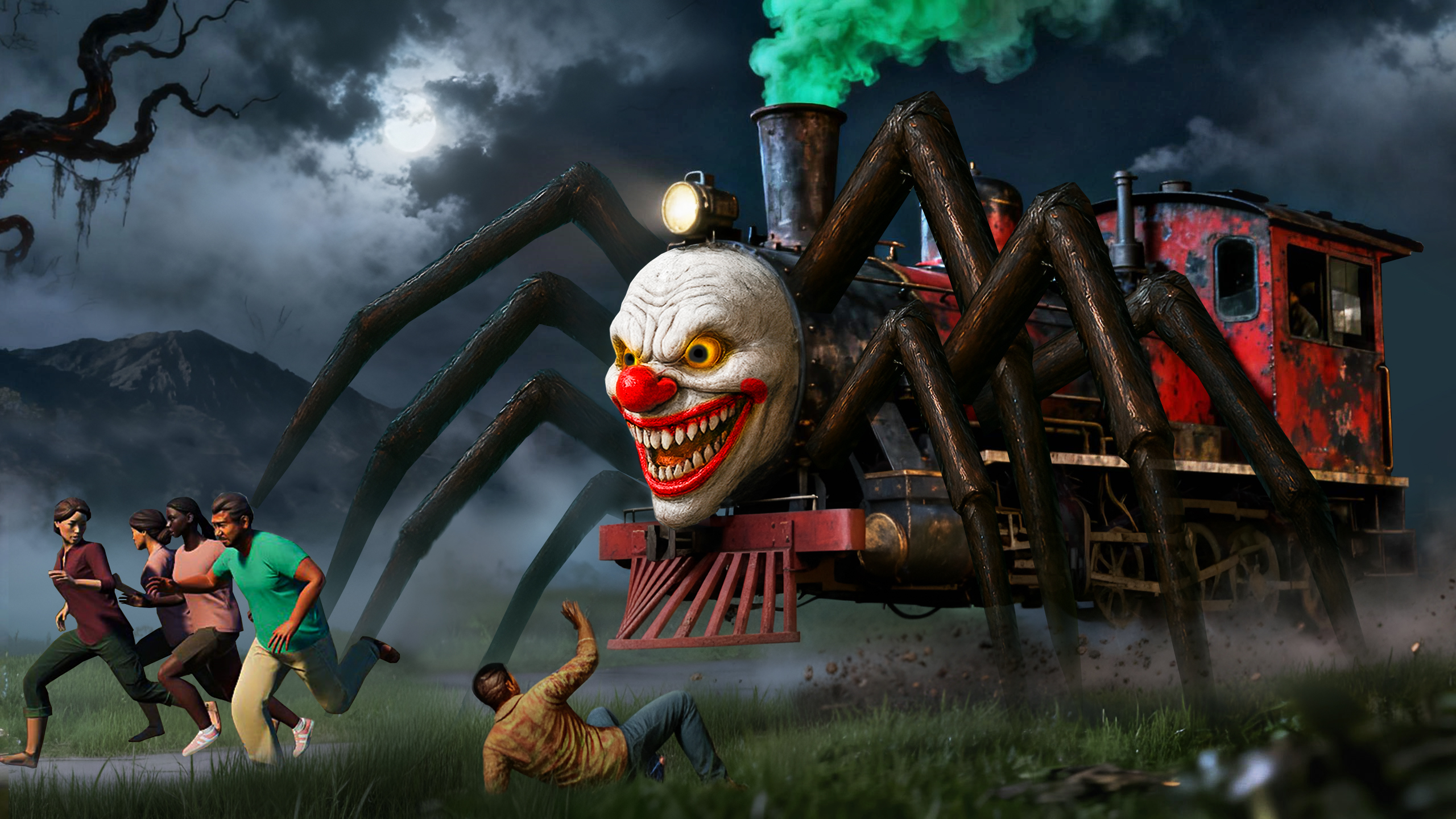 اسکرین شات 2 بازی Scary Spider Train Adventure