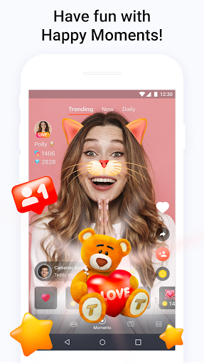 اسکرین شات 4 برنامه Tango - Live Video Broadcasts