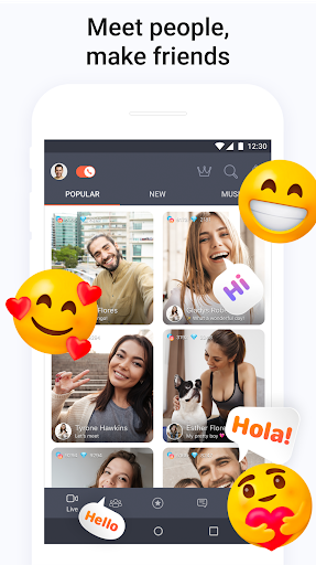 اسکرین شات 1 برنامه Tango - Live Video Broadcasts