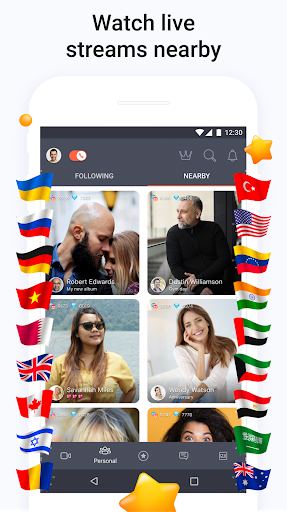 اسکرین شات 3 برنامه Tango - Live Video Broadcasts