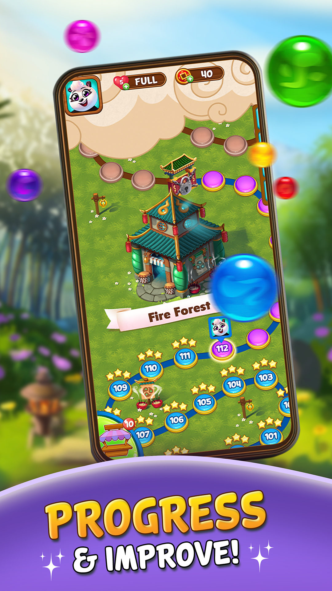 اسکرین شات 5 بازی Bubble Shooter: Panda Pop!