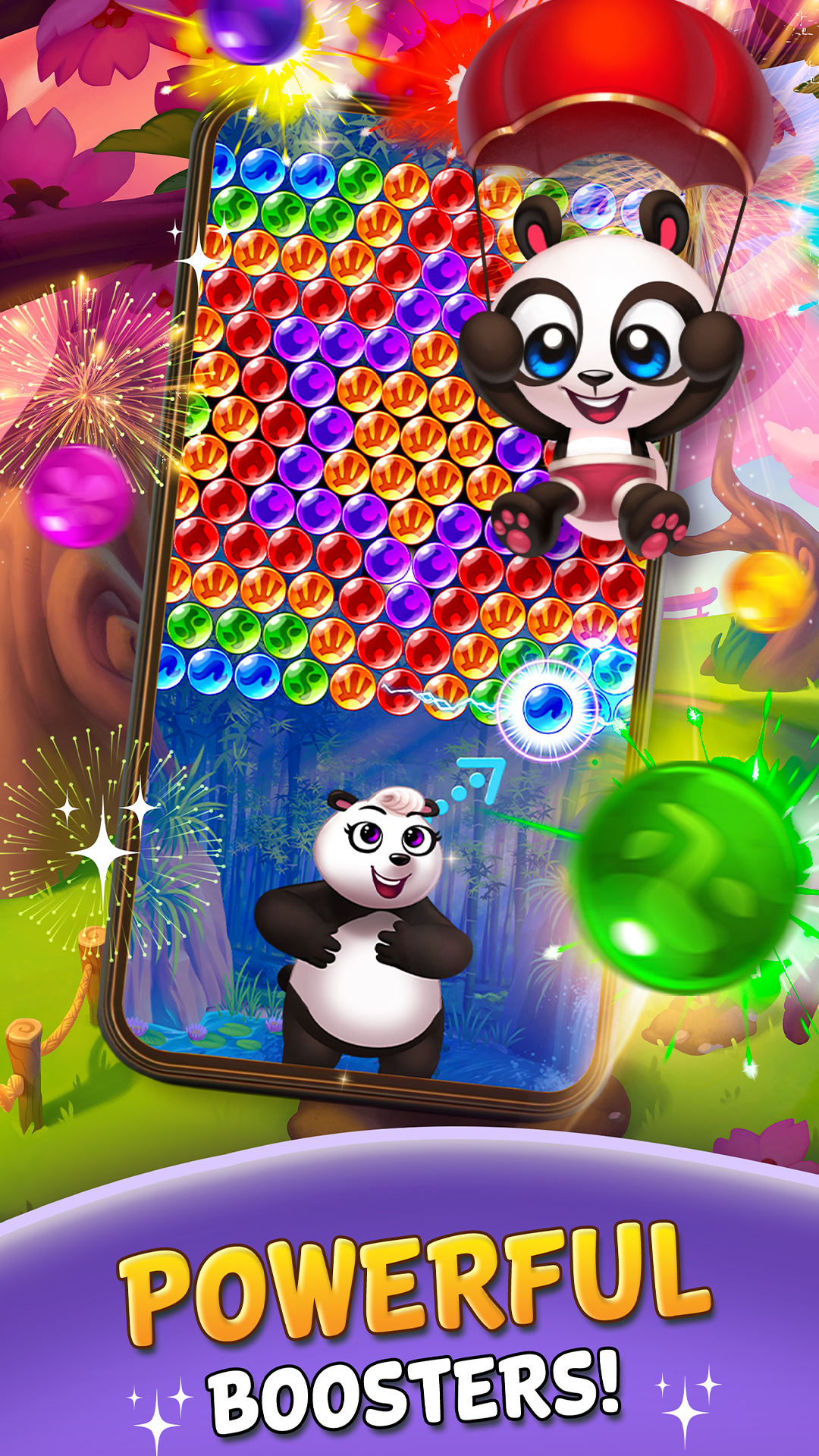اسکرین شات 2 بازی Bubble Shooter: Panda Pop!