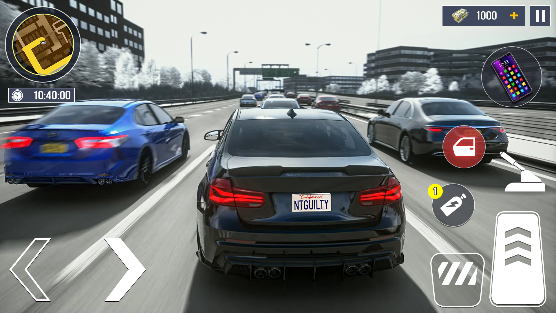 اسکرین شات 2 بازی City Car Drift and Driving Pro