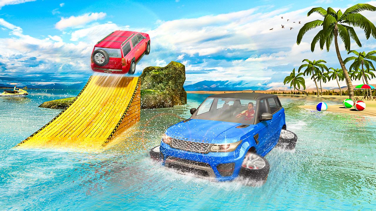 اسکرین شات 4 بازی Water Surfer: Car Racing Games