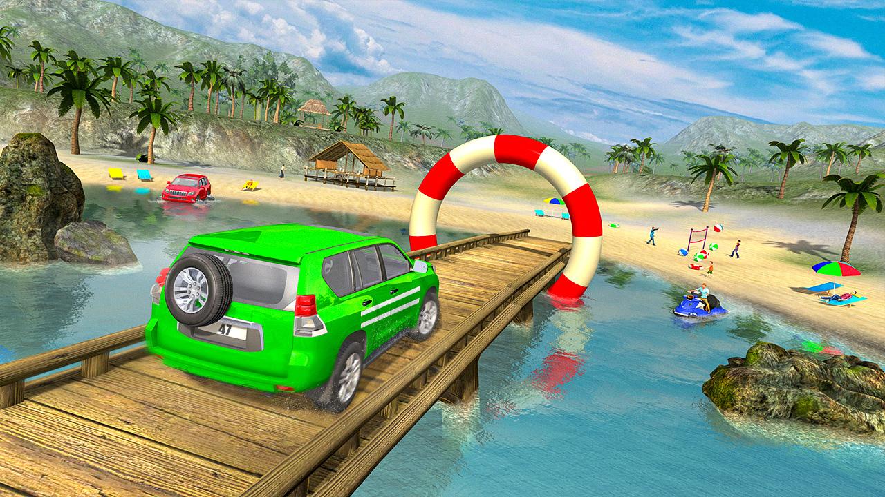 اسکرین شات 3 بازی Water Surfer: Car Racing Games