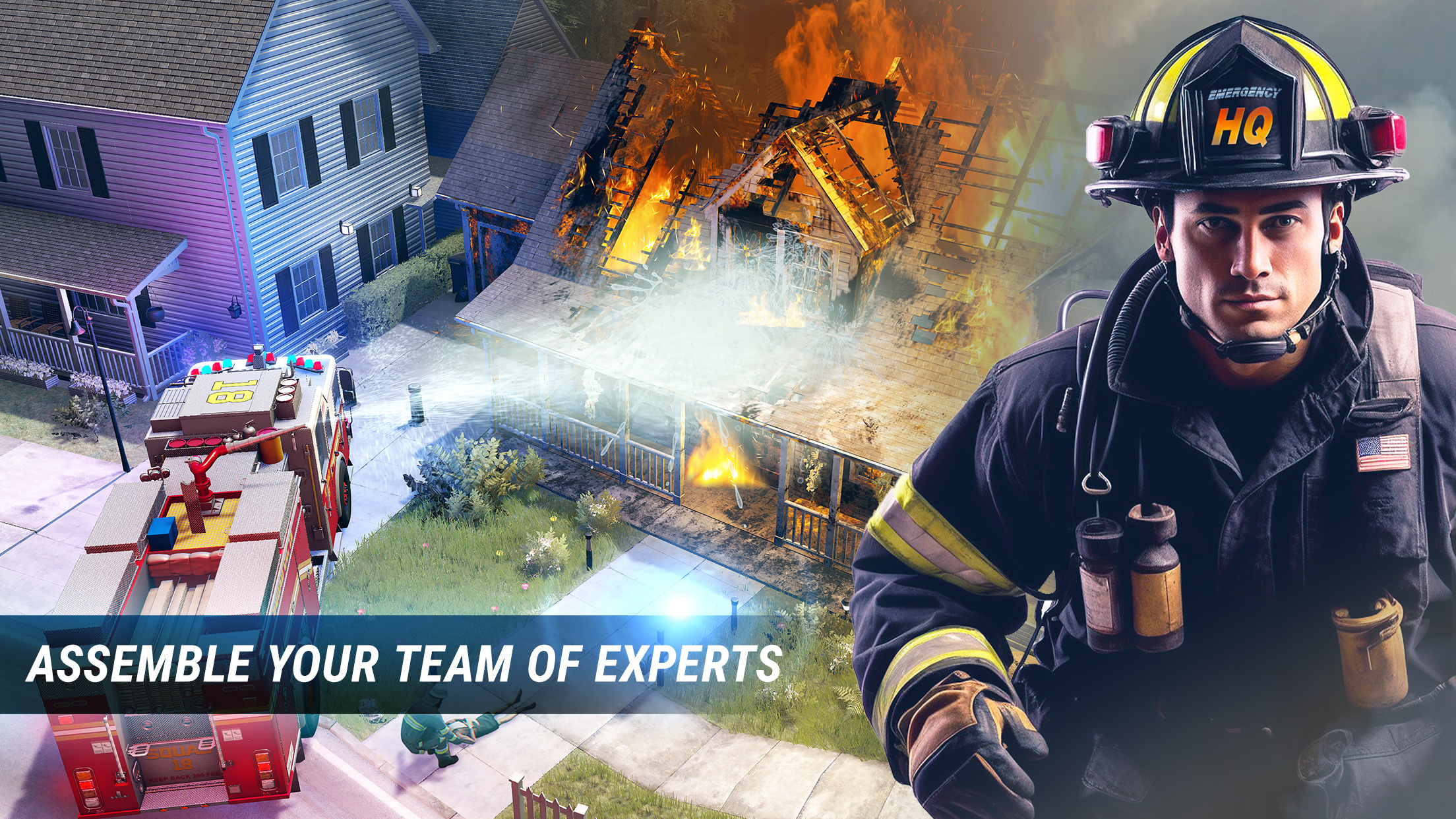 اسکرین شات 1 بازی EMERGENCY HQ: firefighter game