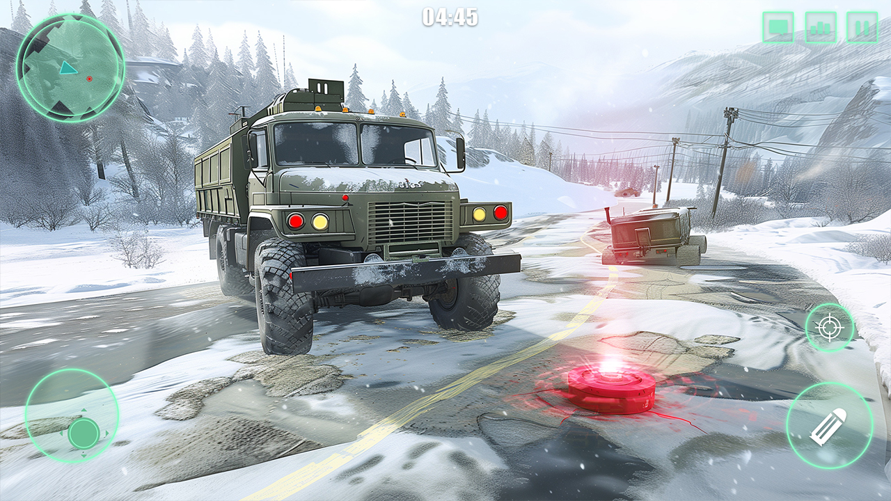 اسکرین شات 2 بازی Army Vehicle Cargo: Truck Game