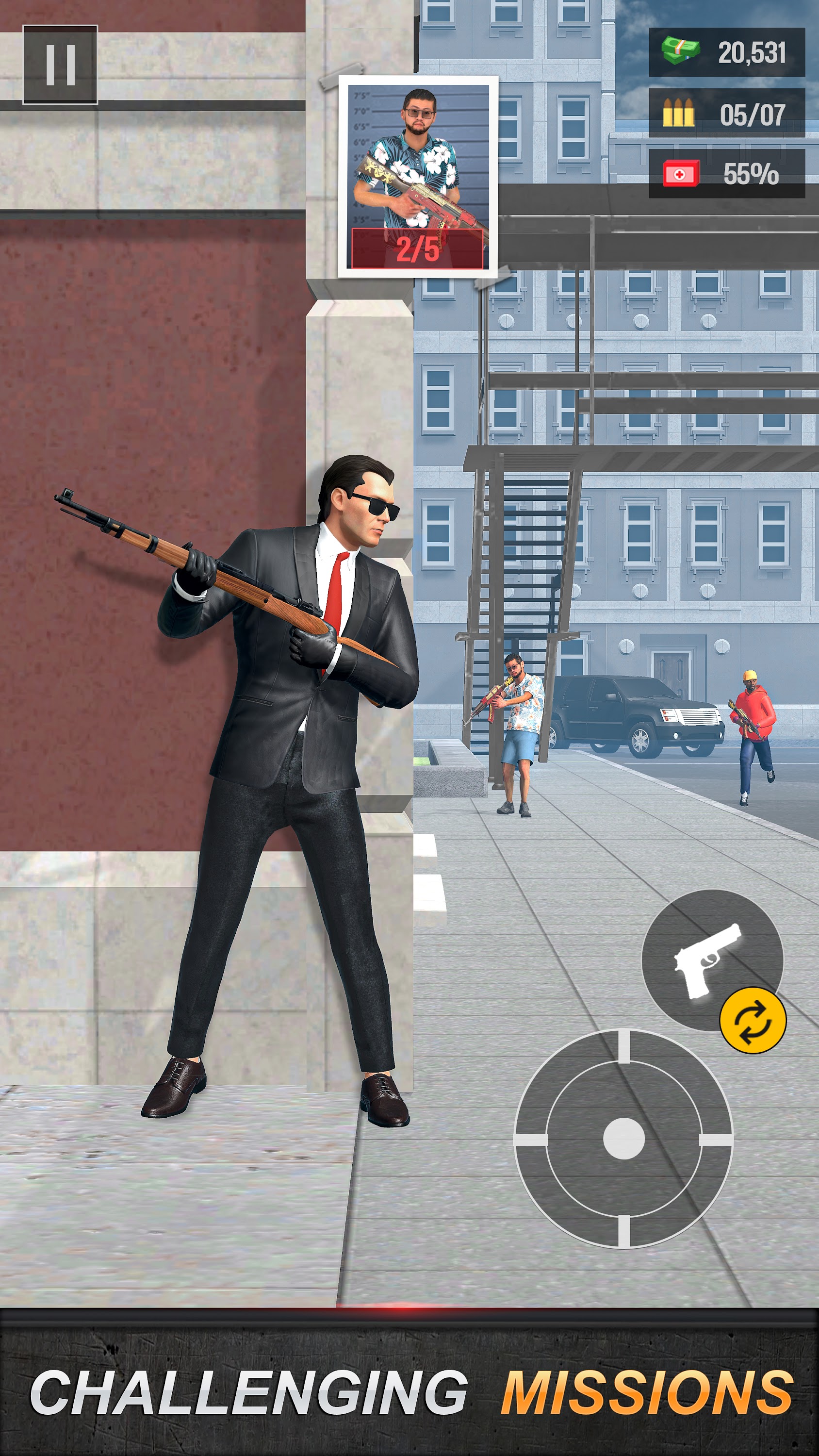 اسکرین شات 1 بازی Agent Shooter - Shooting Game