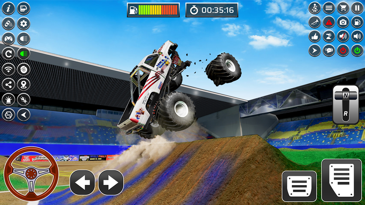 اسکرین شات 2 بازی Monster Truck Stunt Truck Game