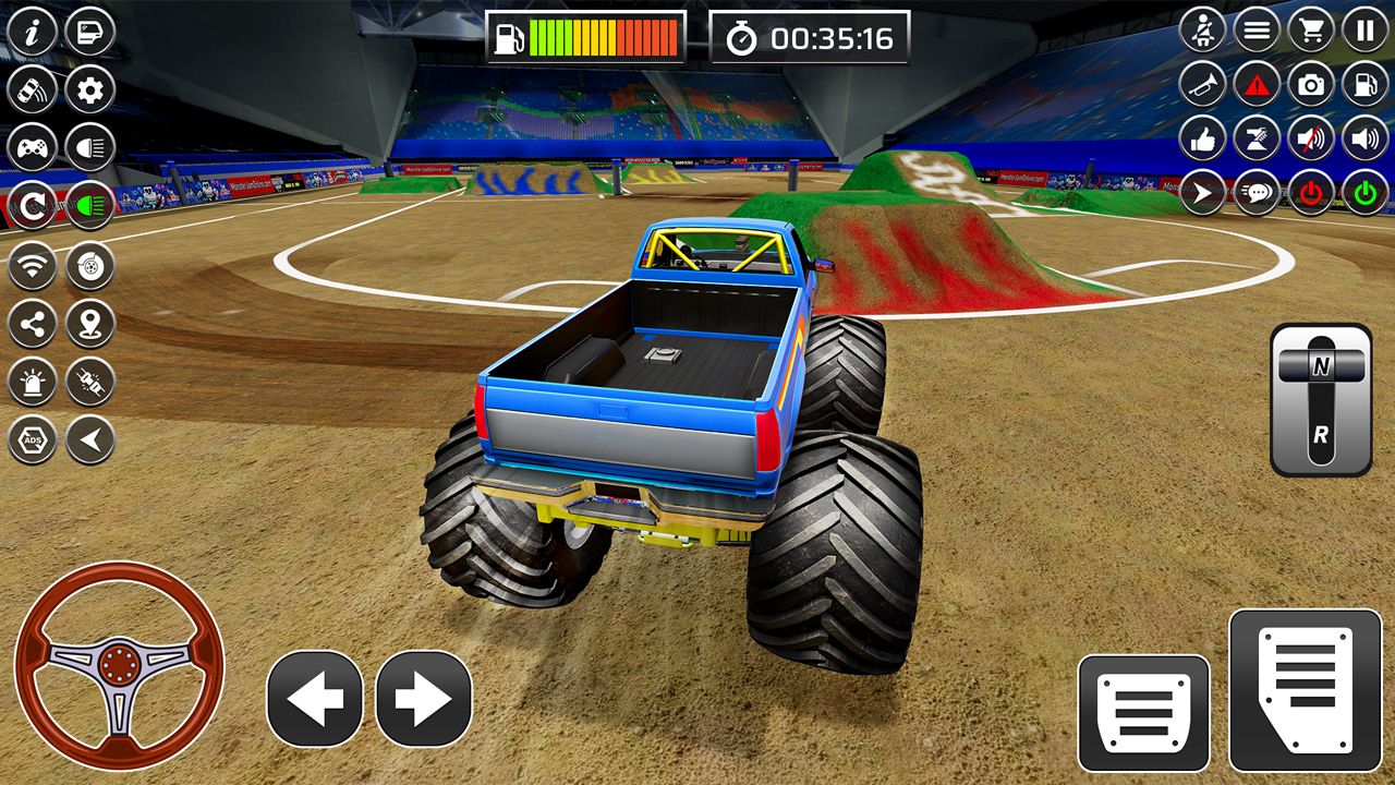 اسکرین شات 1 بازی Monster Truck Stunt Truck Game
