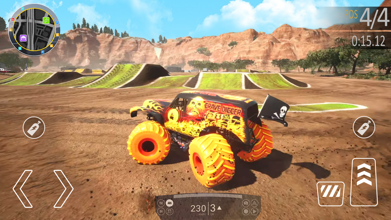 اسکرین شات 1 بازی Monster Truck Stunt Truck Game