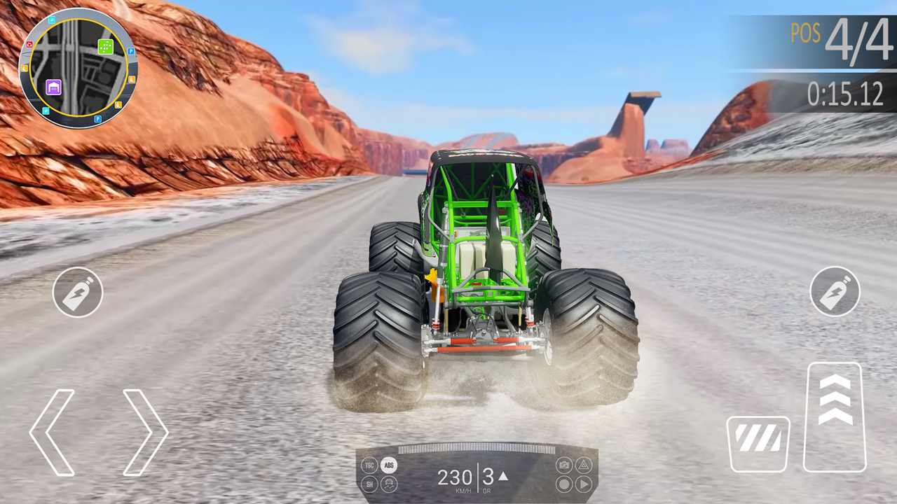 اسکرین شات 2 بازی Monster Truck Stunt Truck Game