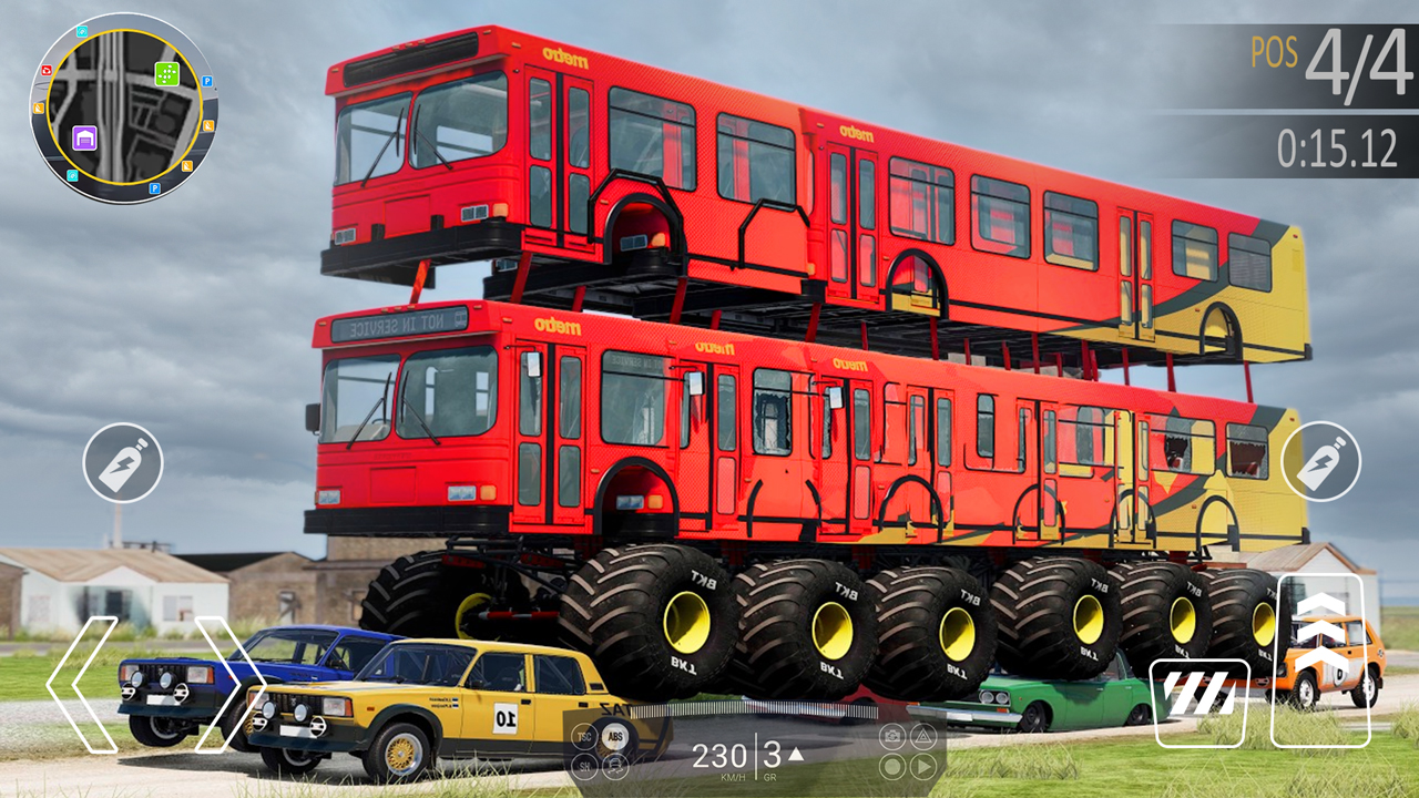 اسکرین شات 6 بازی Monster Truck Stunt Truck Game