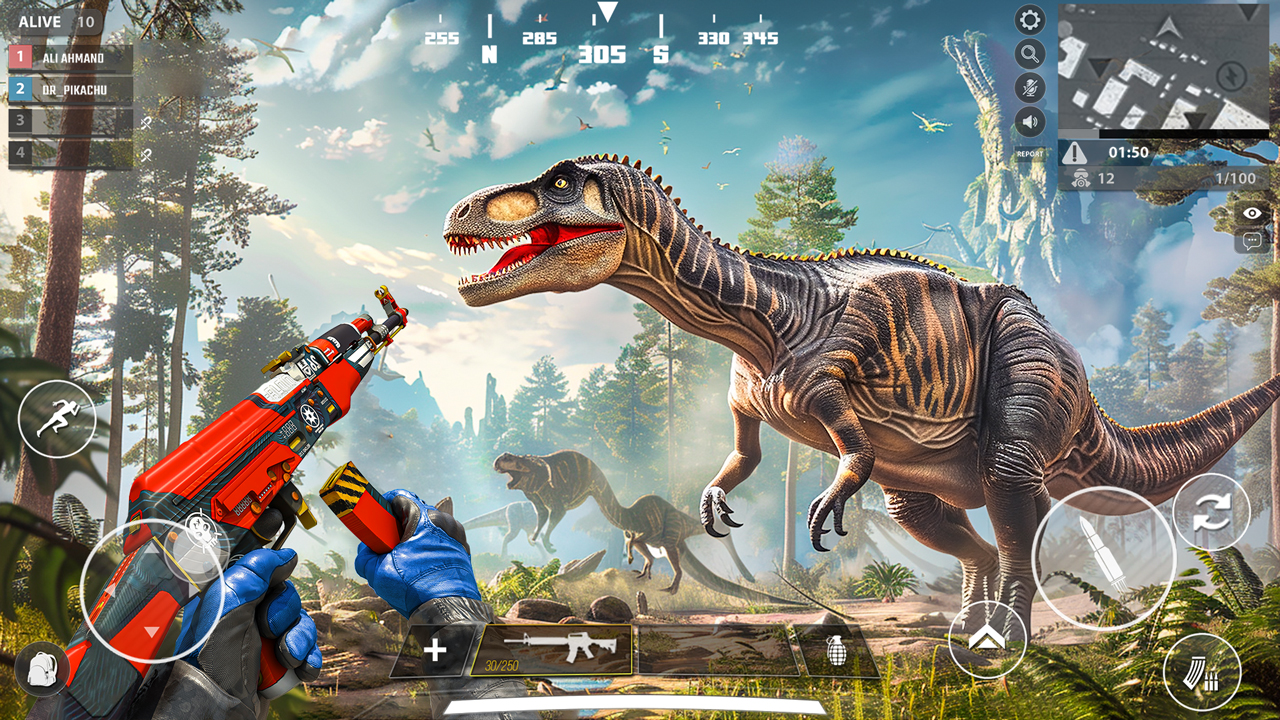 اسکرین شات 3 بازی Dino Hunting: Dinosaur Game 3D