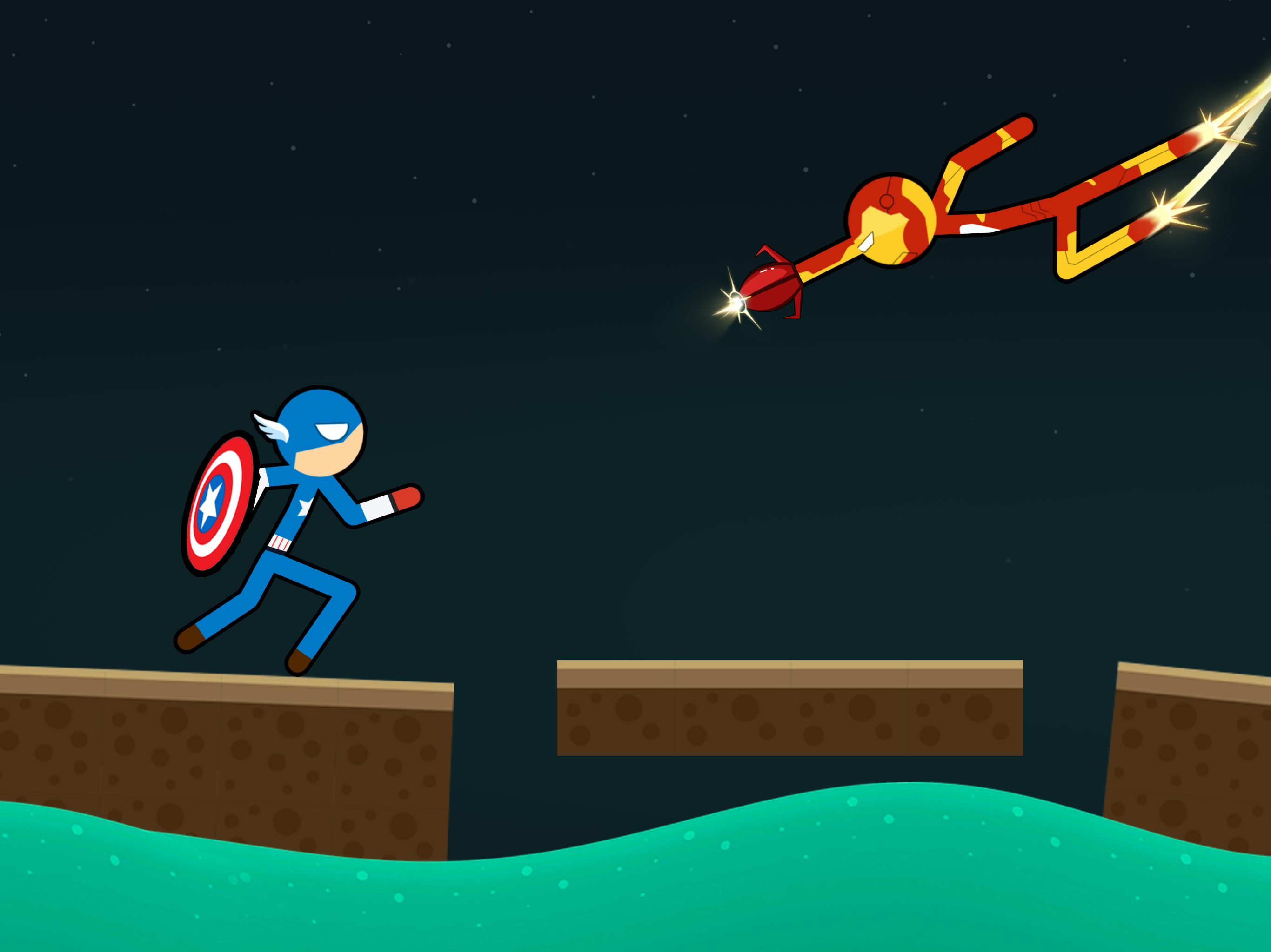اسکرین شات 1 بازی Stick-man Clash Fighting Game
