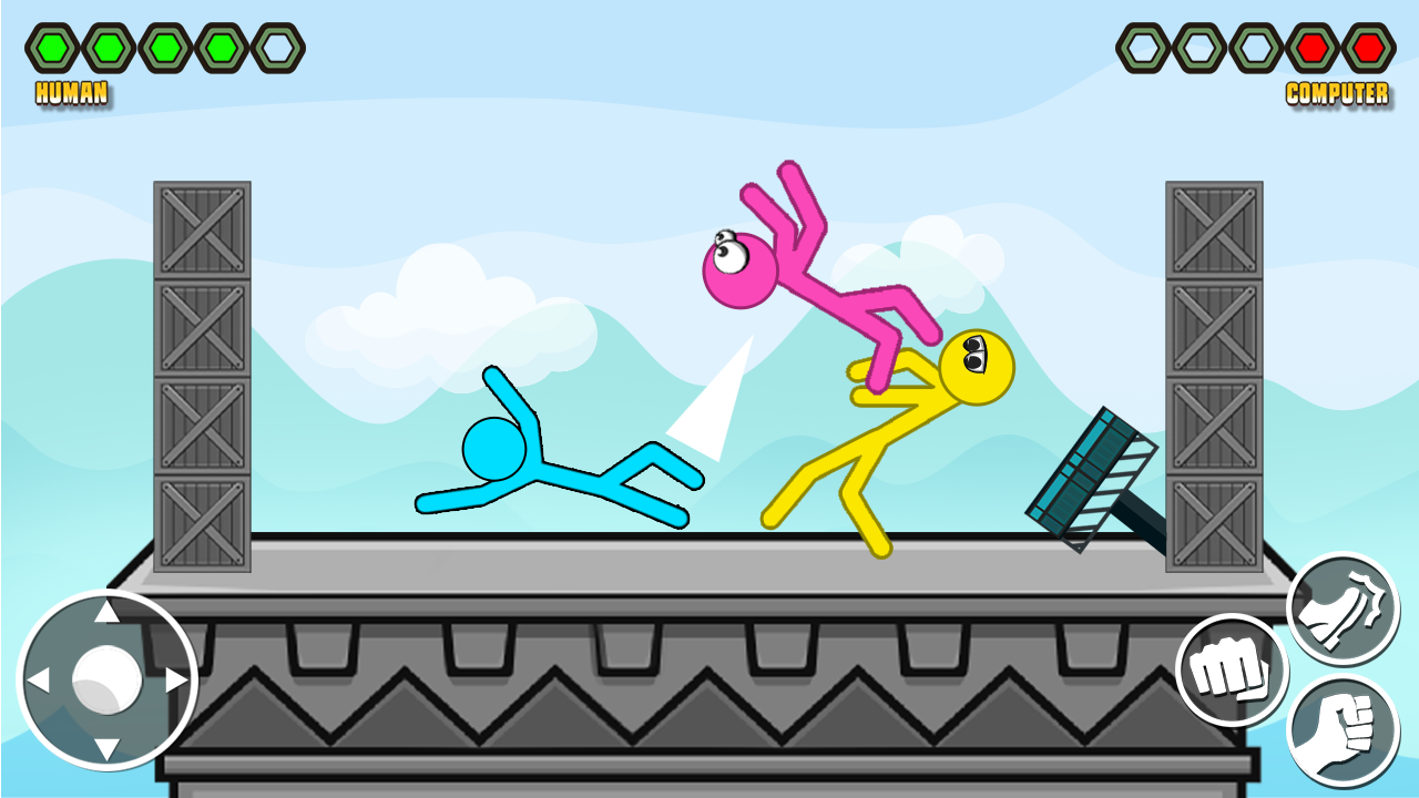 اسکرین شات 4 بازی Stick-man Kick Fighting Game