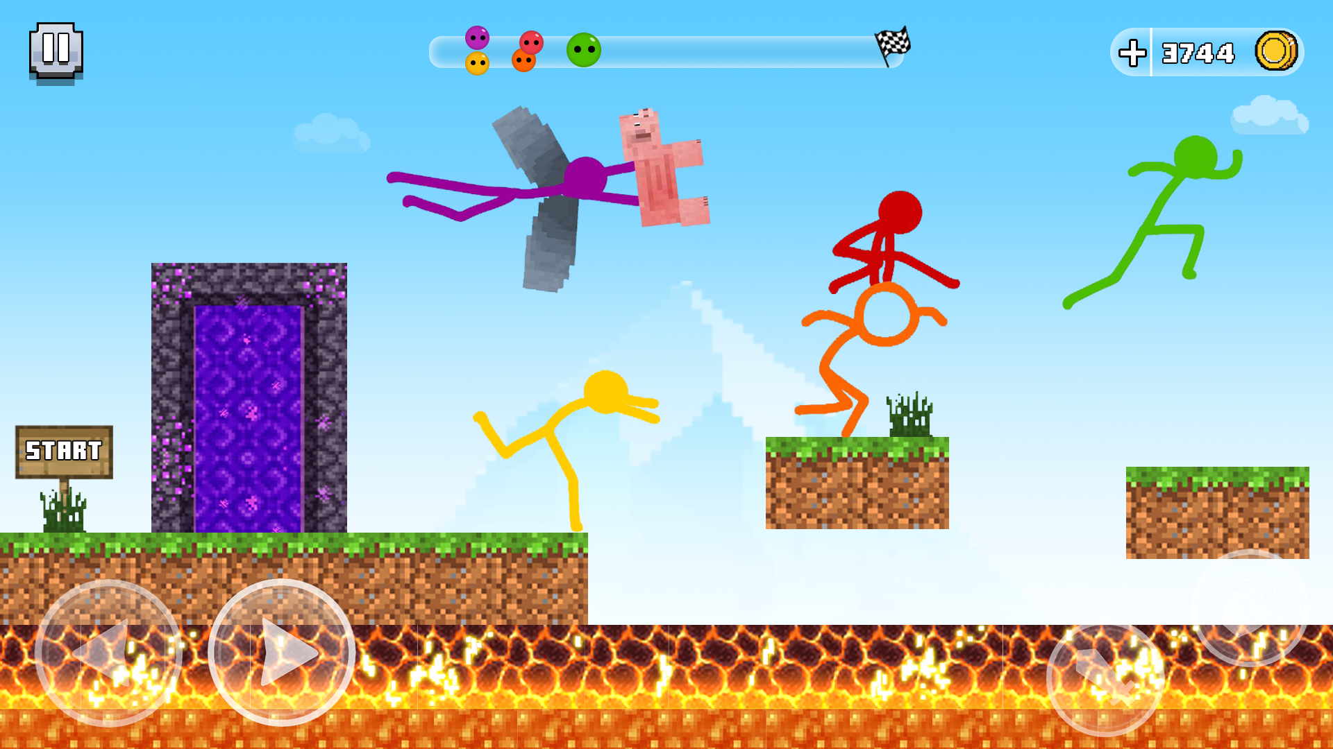 اسکرین شات 3 بازی Stick-man Parkour Run