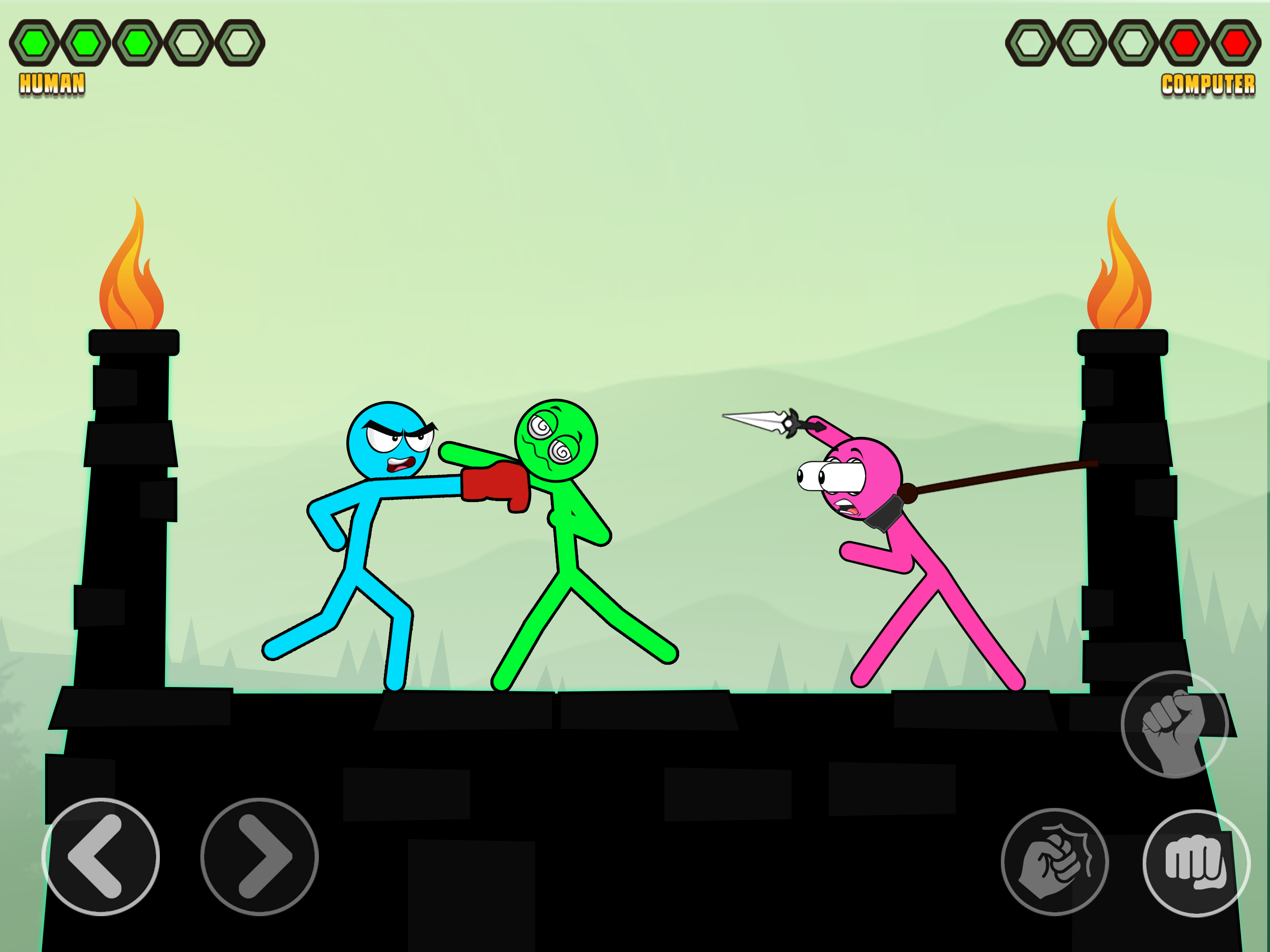 اسکرین شات 2 بازی Stick man Boxing Death Punch