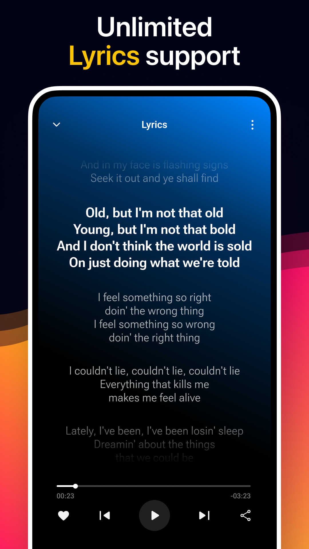 اسکرین شات 3 برنامه Music Player - MP3 Player
