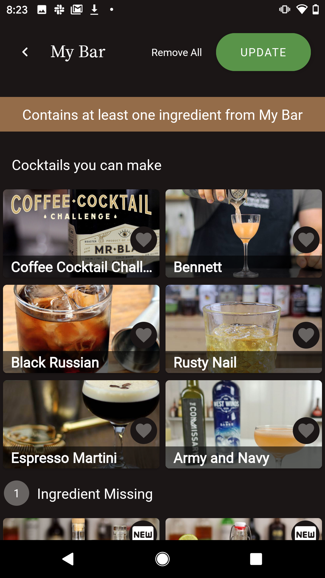 اسکرین شات 8 برنامه Shake and Strain Cocktails