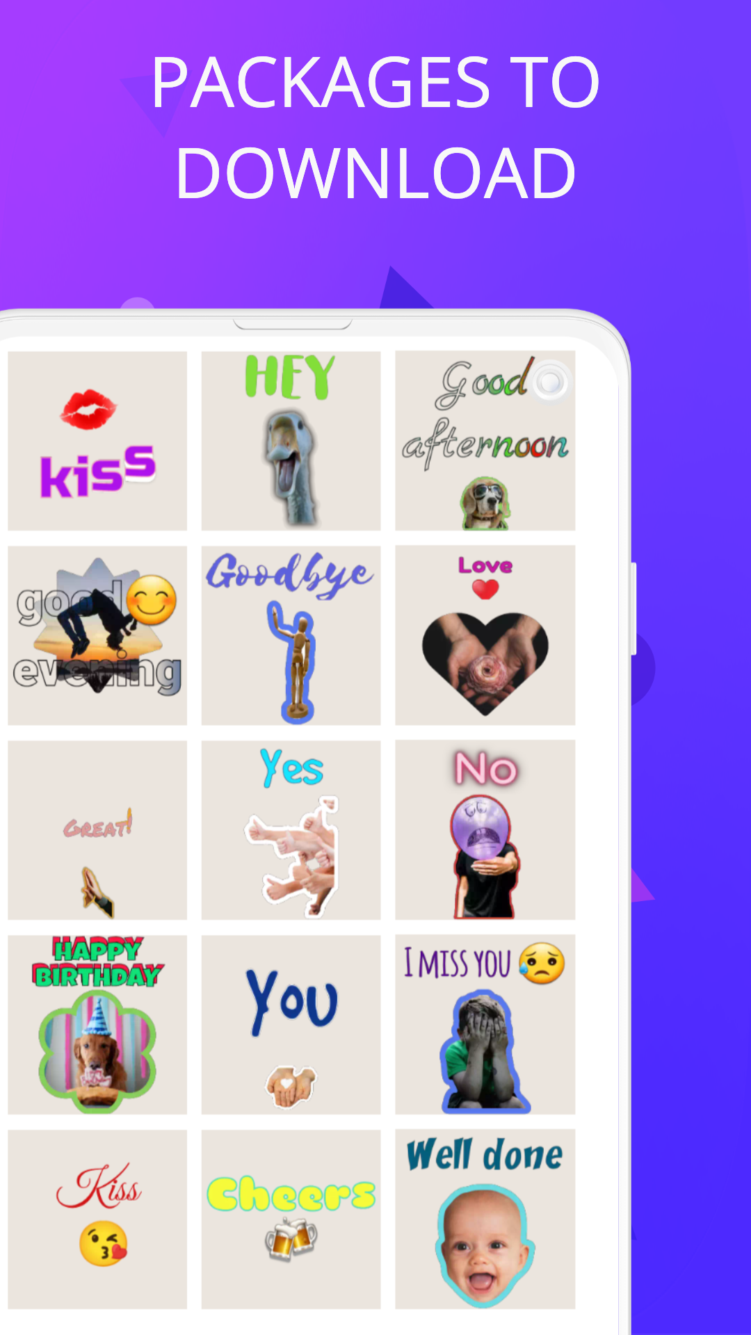 اسکرین شات 2 برنامه Text sticker maker WASticker