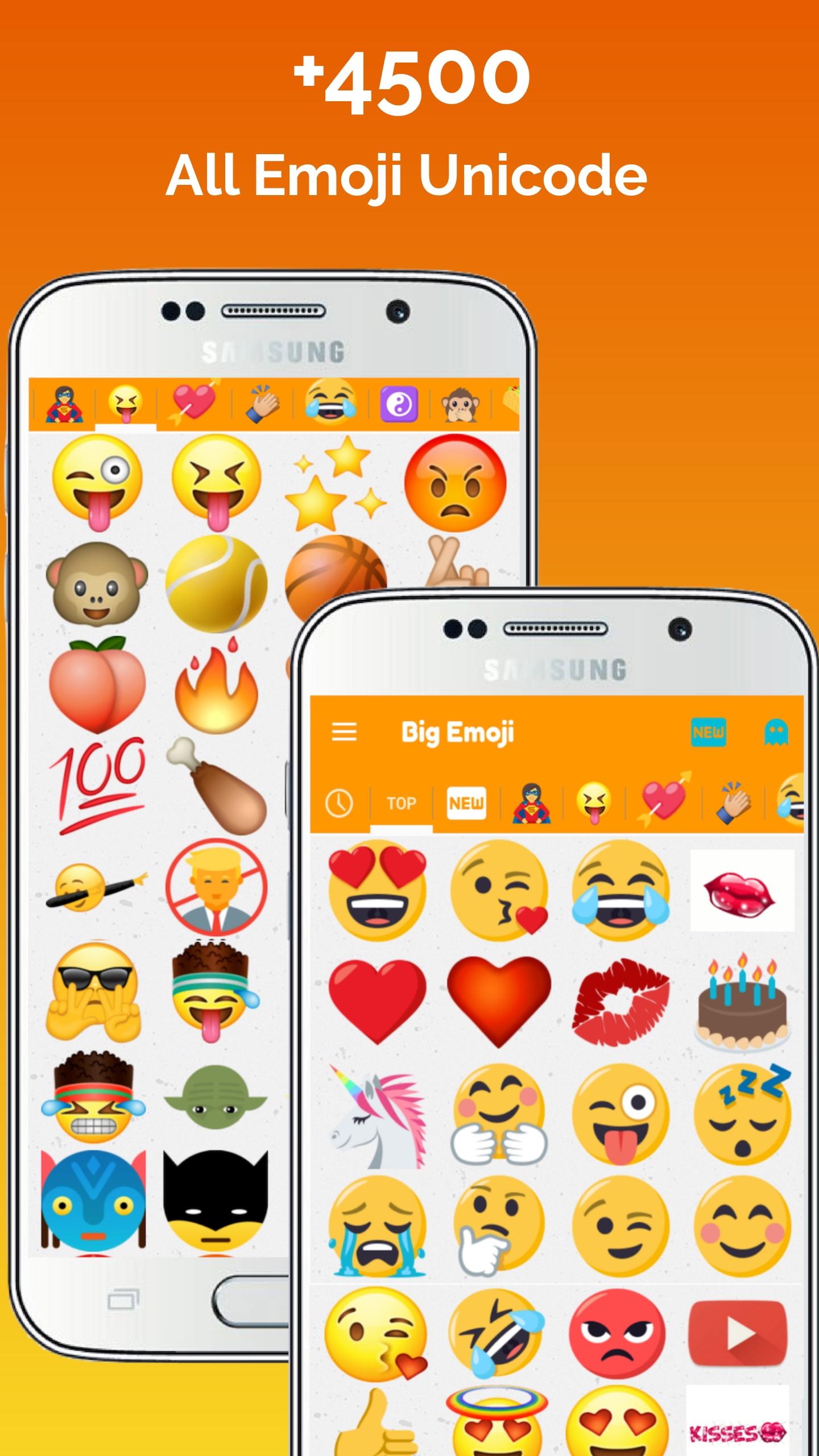 اسکرین شات 1 برنامه Big Emoji sticker for WhatsApp