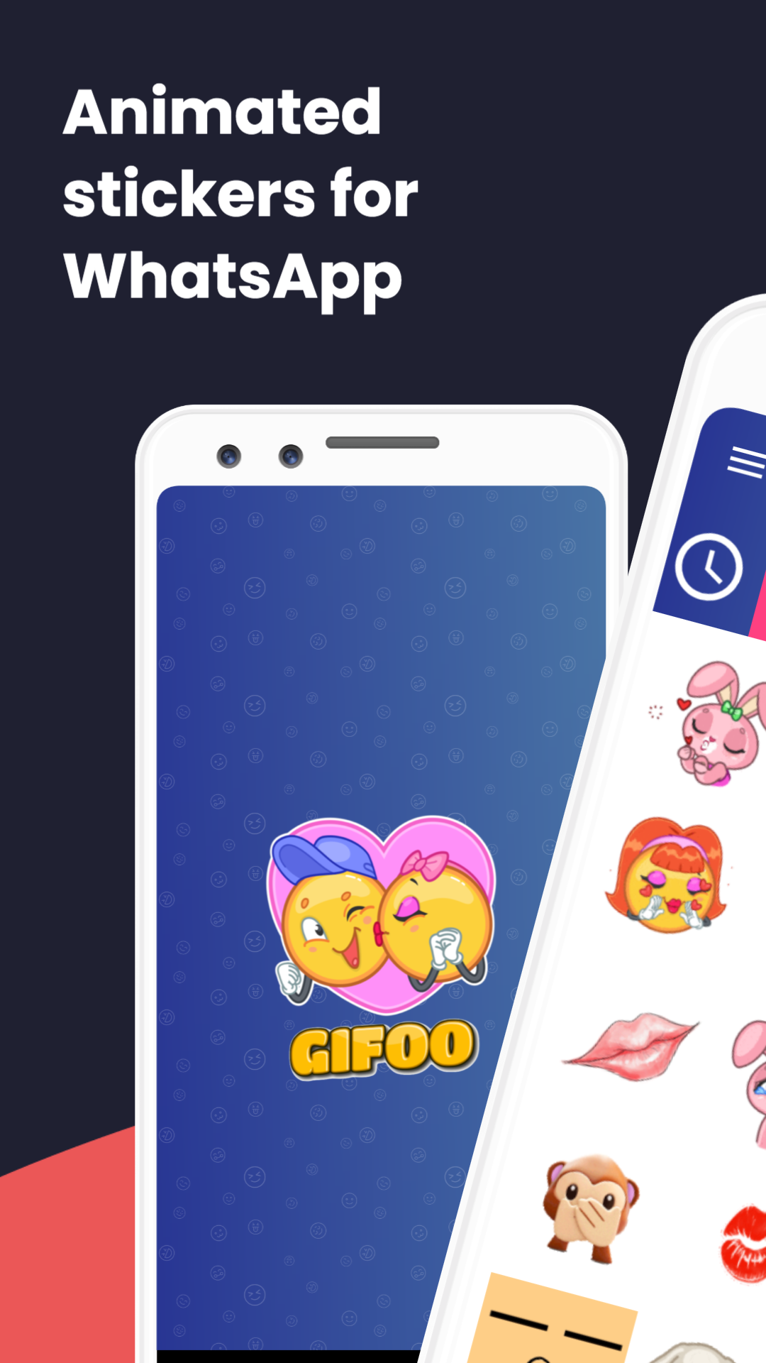 اسکرین شات 1 برنامه GIF stickers for WhatsApp
