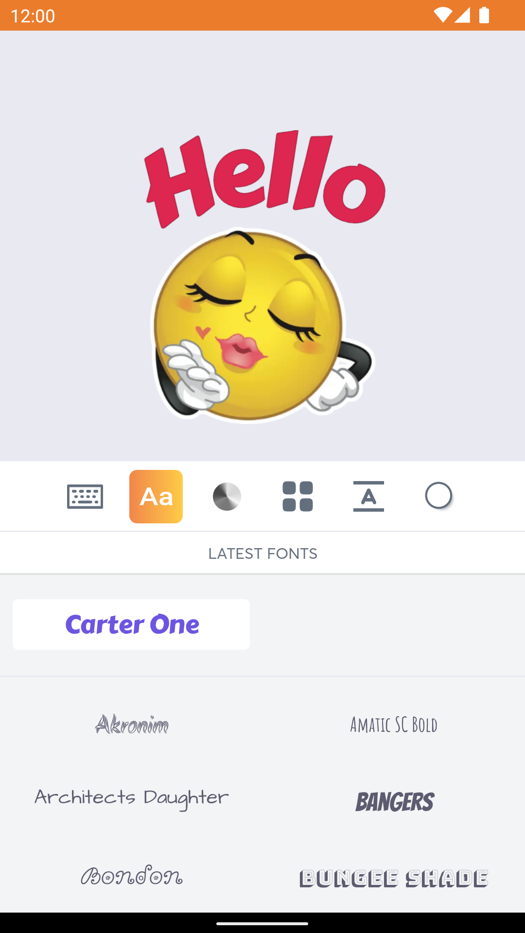 اسکرین شات 4 برنامه Text Smiley stickers WASticker