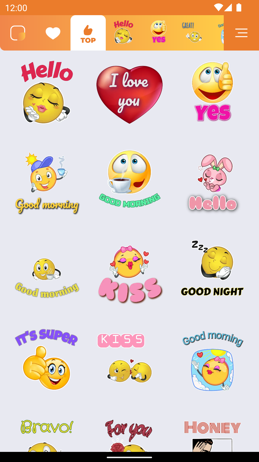 اسکرین شات 1 برنامه Text Smiley stickers WASticker