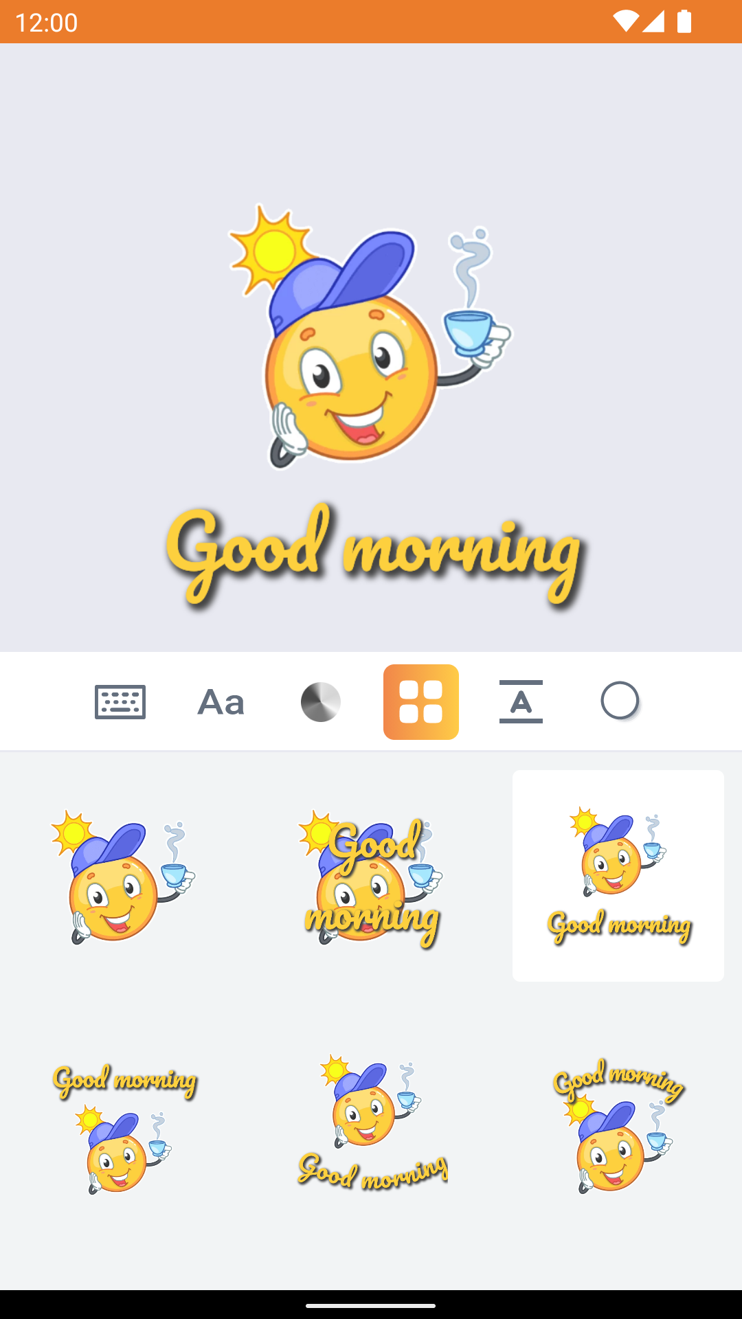 اسکرین شات 6 برنامه Text Smiley stickers WASticker