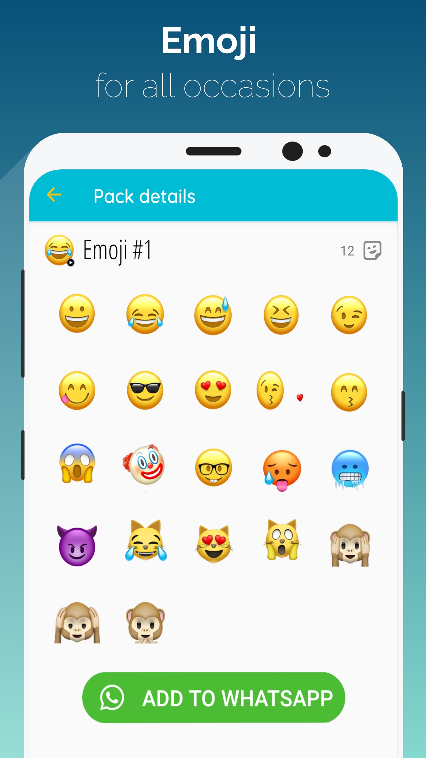 اسکرین شات 4 برنامه Animated Emoji - WAStickerApps